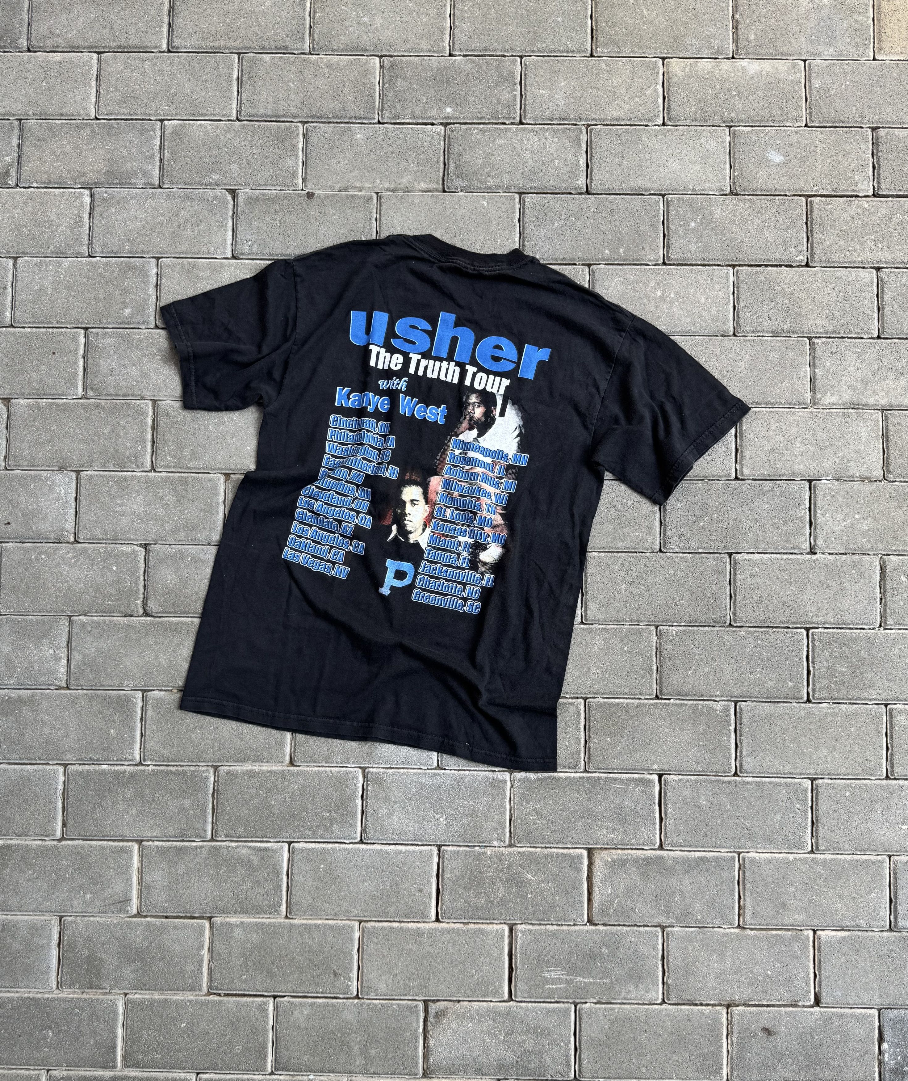 Vintage Usher Concert Tour T Shirt Kanye West Vintage 2004 Size US L / EU 52-54 / 3 - 6 Thumbnail