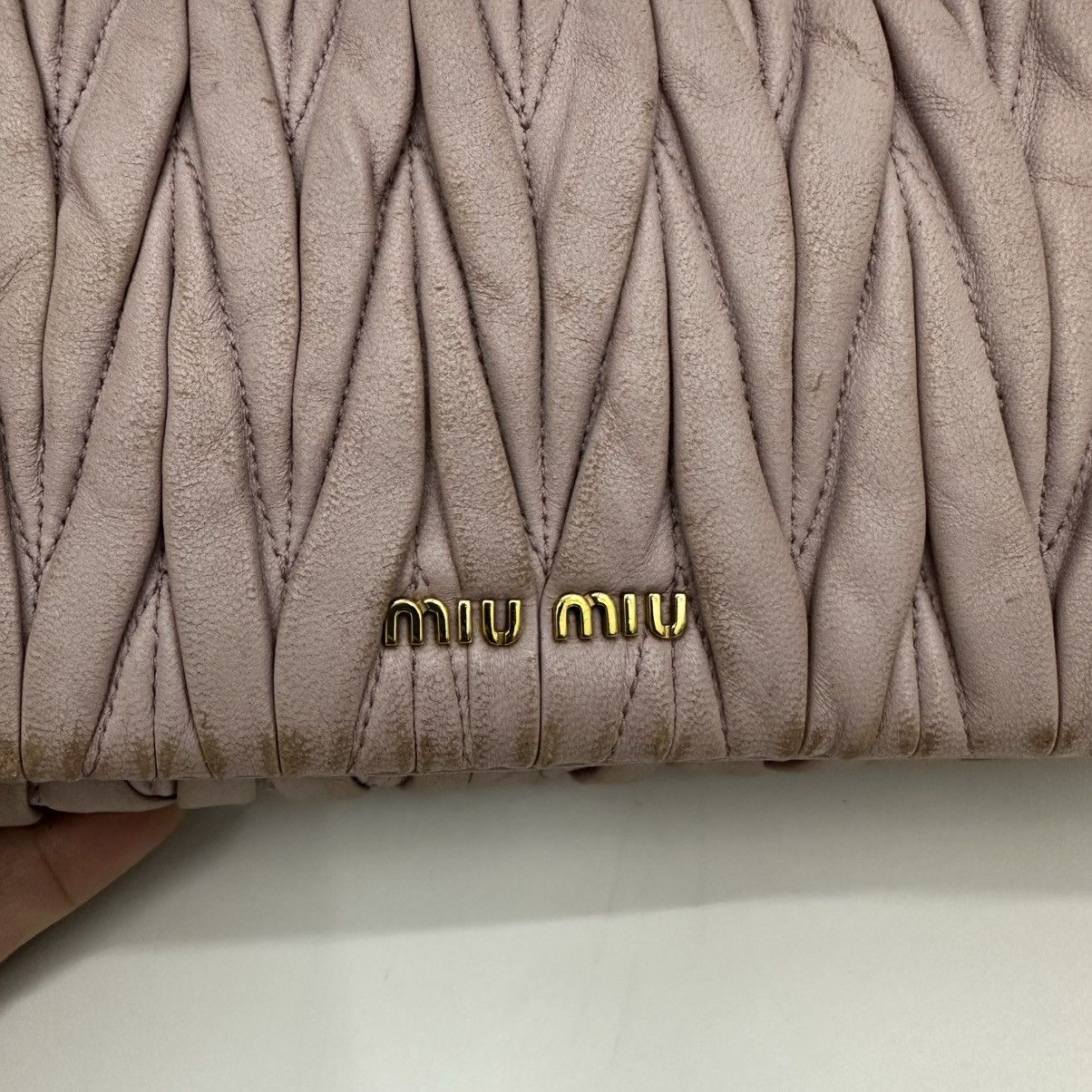 Miu Miu ‼️YES‼️ MIU MIU MATELASSE LEATHER FLAP CROSSBODY CLUTCH BAG Size ONE SIZE - 11 Thumbnail