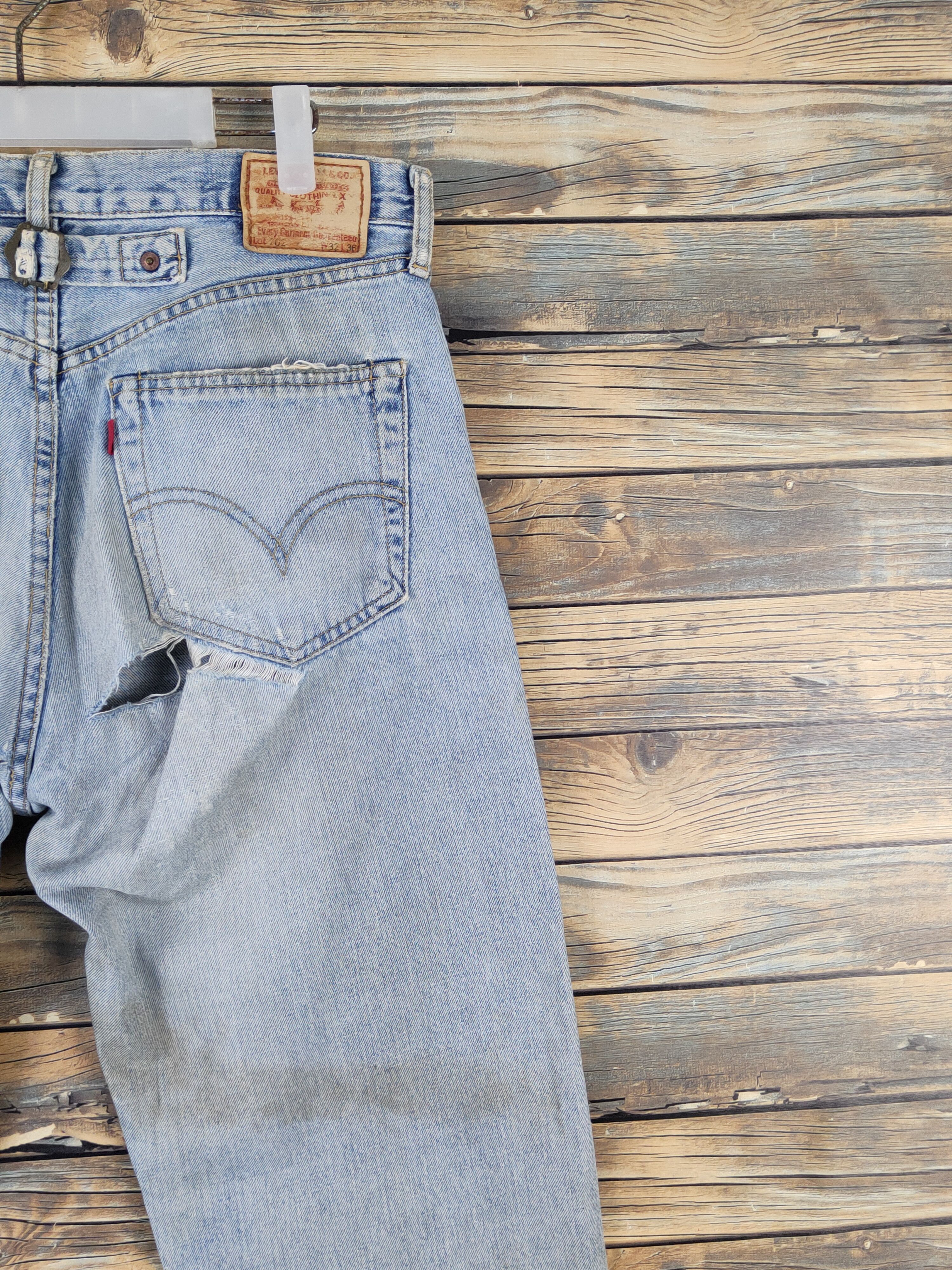 Levi's Levi's vintage selvedge faded Distressed Ripped denim #W1490 Size US 32 / EU 48 - 12 Thumbnail