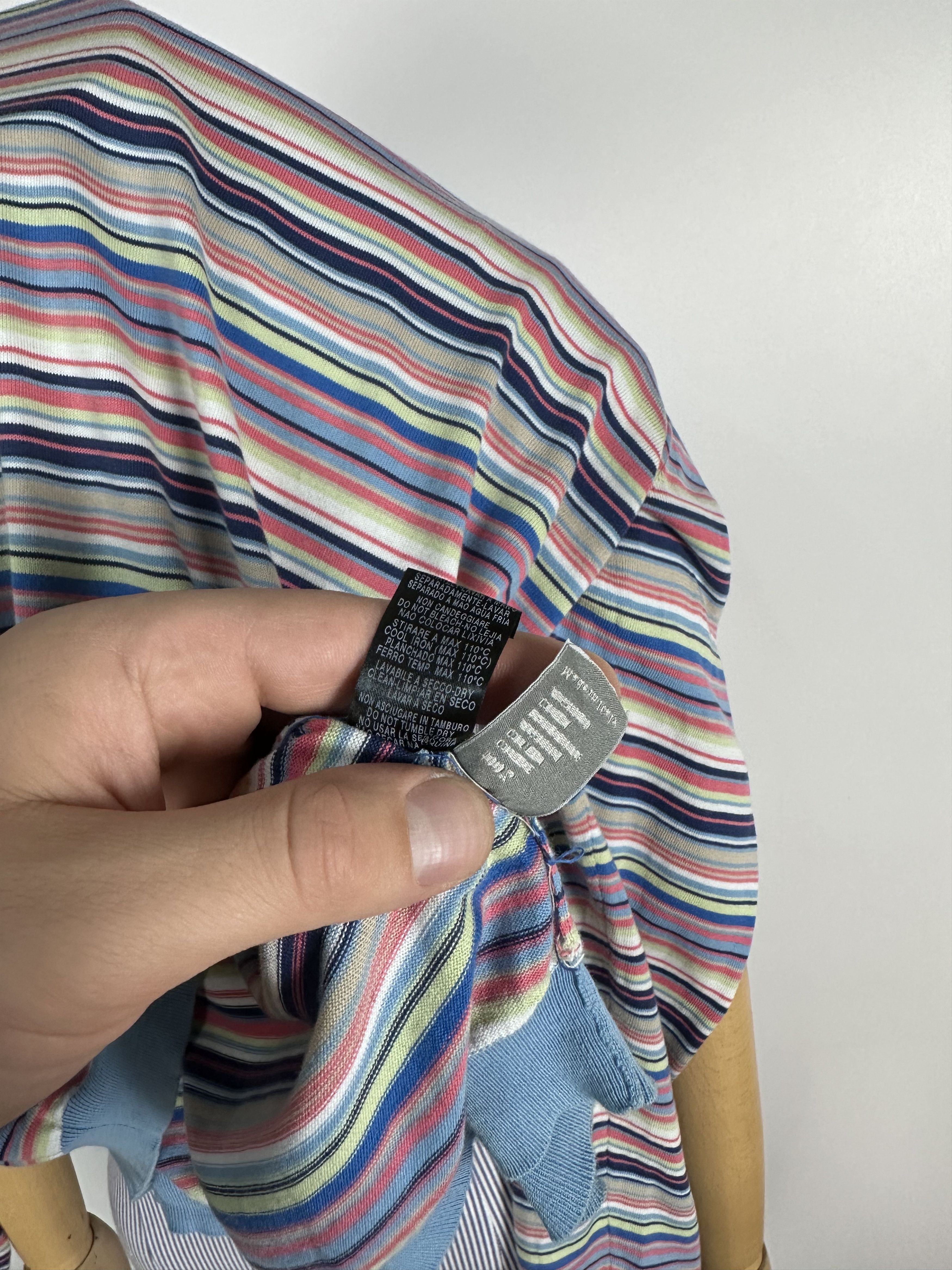 Designer × Ermenegildo Zegna Ermenegildo Zegna Sweater Womens Long Sleeve Striped Sz L Size US L / EU 52-54 / 3 - 10 Thumbnail