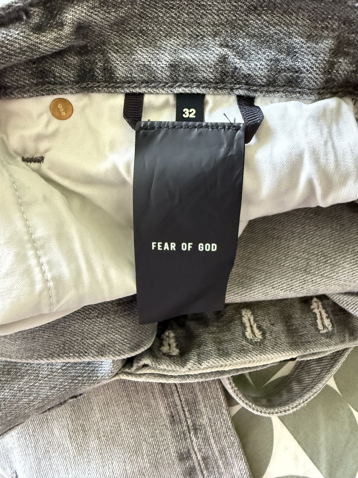 Fear of God NEW 32W Fear of God 6th collection Grey straight fit jeans Size US 32 / EU 48 - 7 Thumbnail