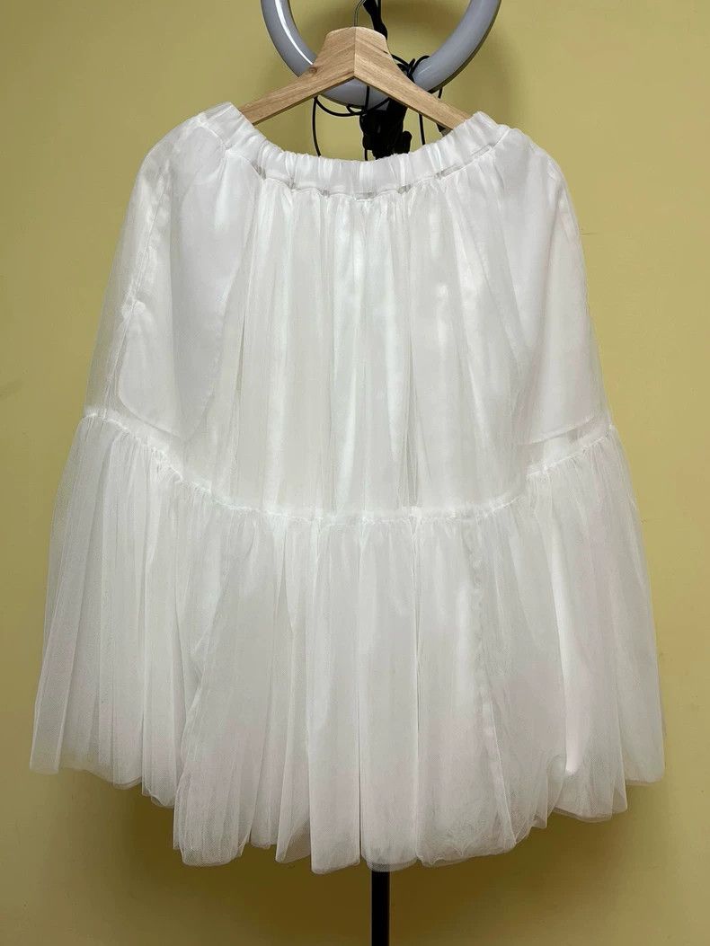 Comme des Garcons Comme Des Garcons size XS White half-length puffy gauze sk Size 24" / US 00 / IT 34 - 1 Thumbnail