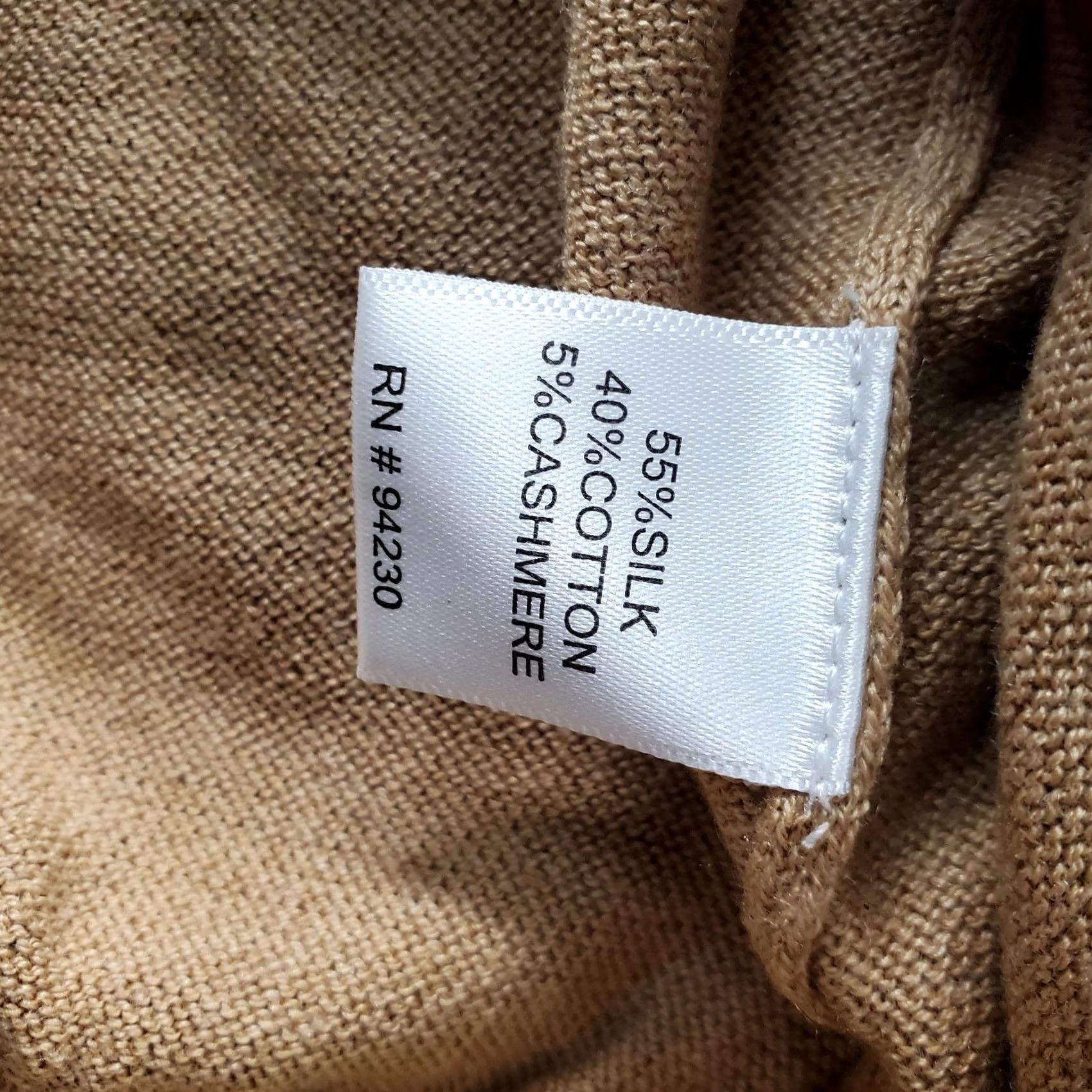 Vintage Paul Fredrick Sweater Mens 3XL Brown Knit Silk Long-Sleeve Mock Neck Pullover Size US XXL / EU 58 / 5 - 6 Thumbnail