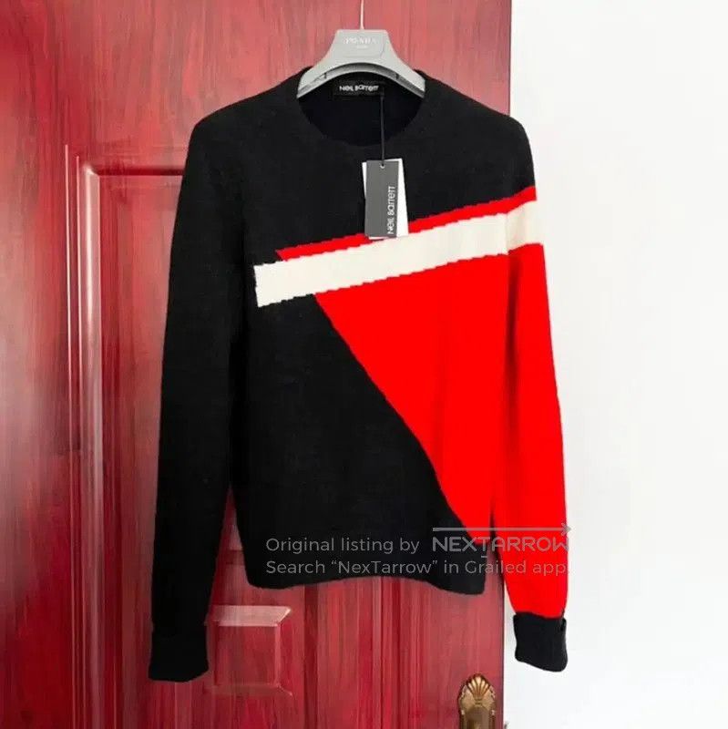 Neil Barrett NeIL BarreTT Color Block Wool Blend Sweater . Size US XS / EU 42 / 0 - 1 Thumbnail