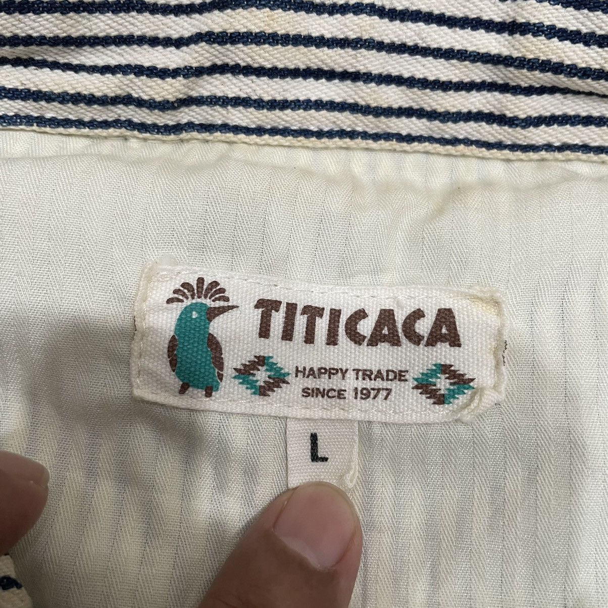 Carhartt Vintage Style Titicaca Hickory Stripes Workers Size US L / EU 52-54 / 3 - 14 Thumbnail