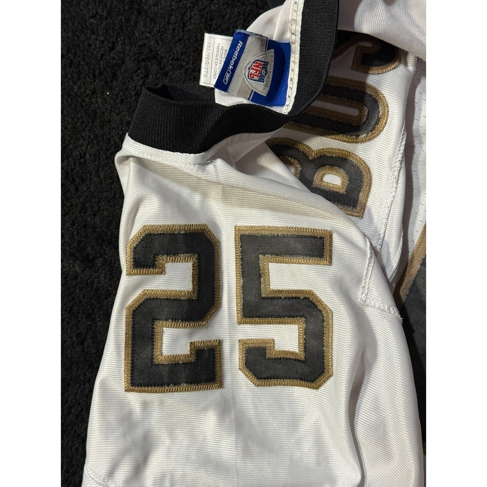 Reebok New Orleans Saints Reggie Bush #25 Reebok NFL Jersey 2XL Size US XXL / EU 58 / 5 - 8 Thumbnail
