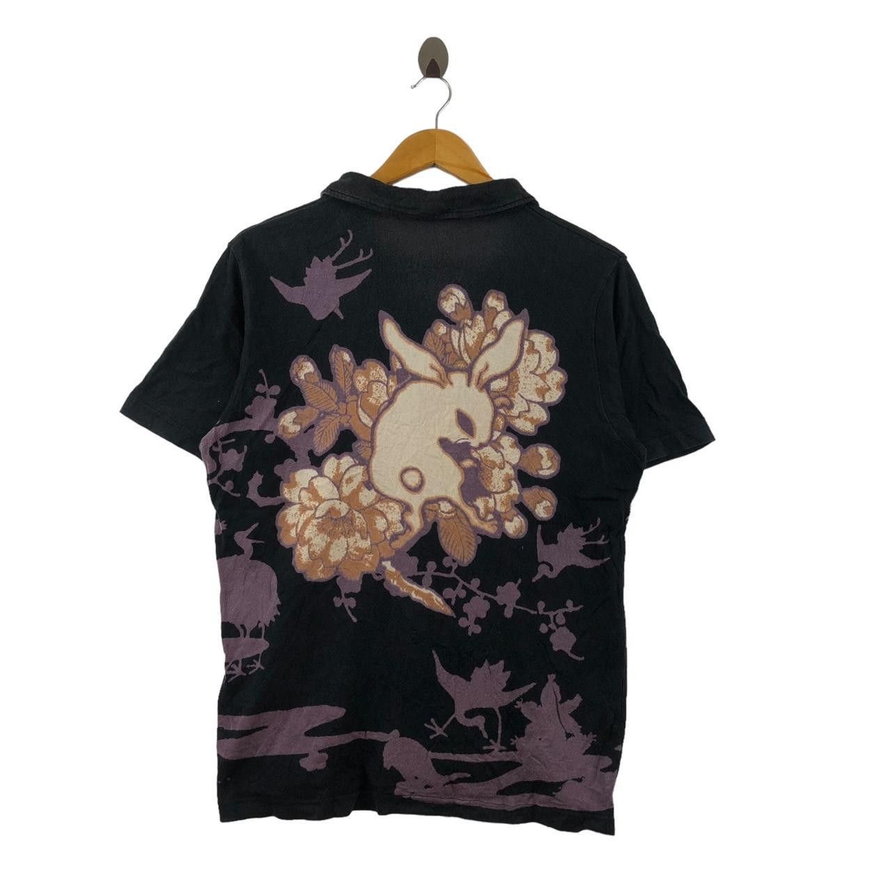 Japanese Brand CHIKIRIYA JAPAN SAKURA Art Painting Polo Tee Shirt Anime Size M / US 6-8 / IT 42-44 - 1 Thumbnail