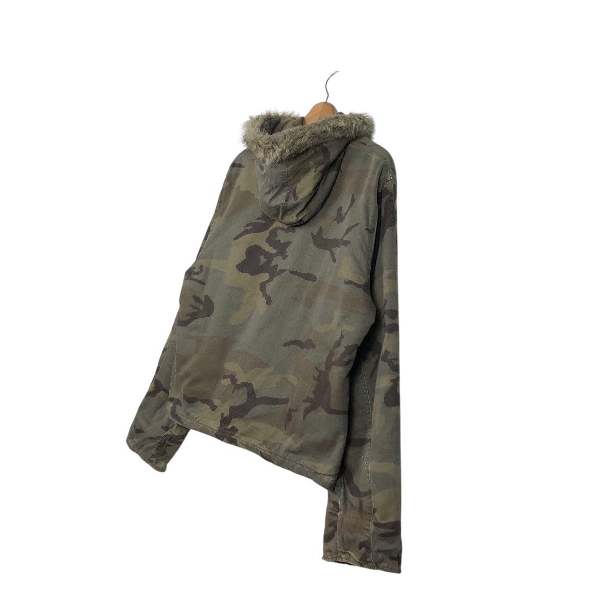 Japanese Brand 📌Vintage Bomber Jacket Camouflage Fur Hoodie Jinnee Size US L / EU 52-54 / 3 - 11 Thumbnail