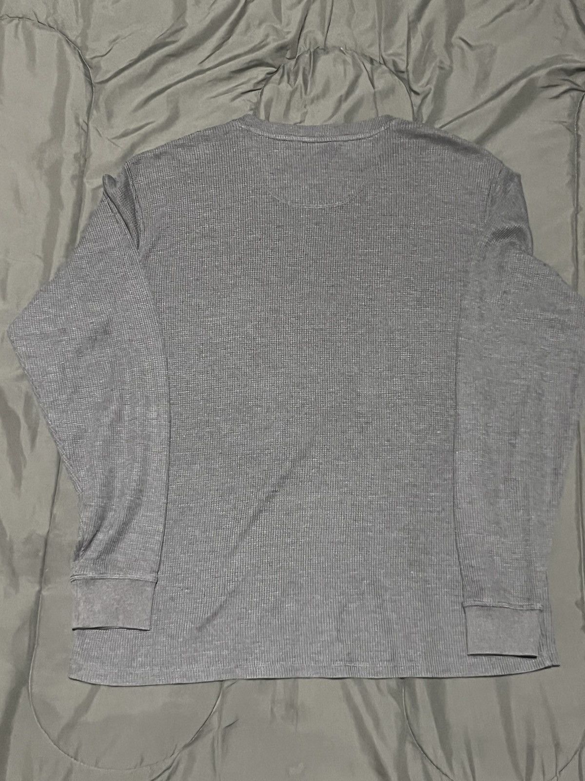 Other Grey Button Up Thermal LongSleeve Shirt Size US L / EU 52-54 / 3 - 4 Thumbnail