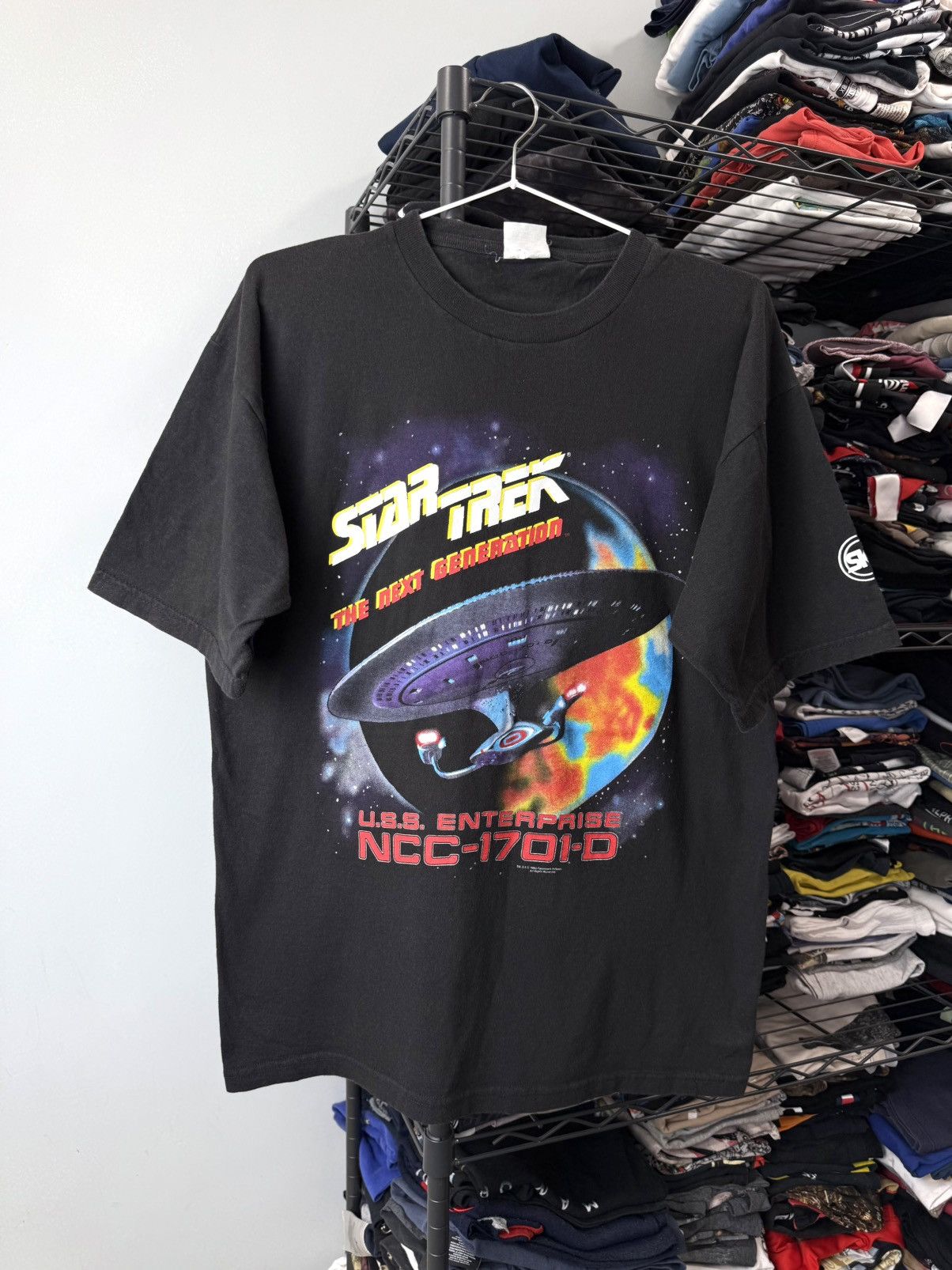 Other Rare! 1993 Vintage Star Trek The Next Generation T Shirt Size US L / EU 52-54 / 3 - 1 Thumbnail
