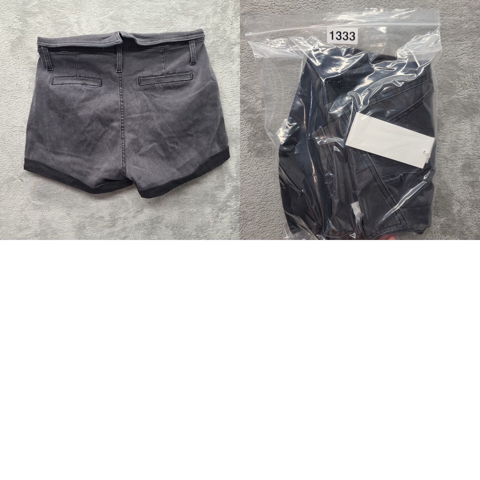 Vintage KanCan Shorts Womens Large Ultra High Rise Mom Black Casual Size 36" / US 14 / IT 50 - 8 Thumbnail