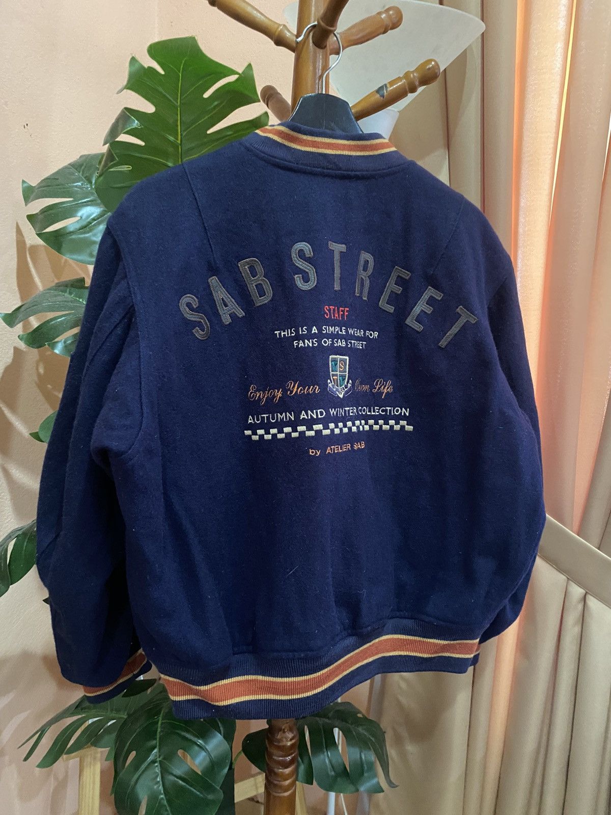 Japanese Brand Vintage SAB STREET Navy Bomber Jacket Japan Streetwear Style Size US M / EU 48-50 / 2 - 14 Thumbnail