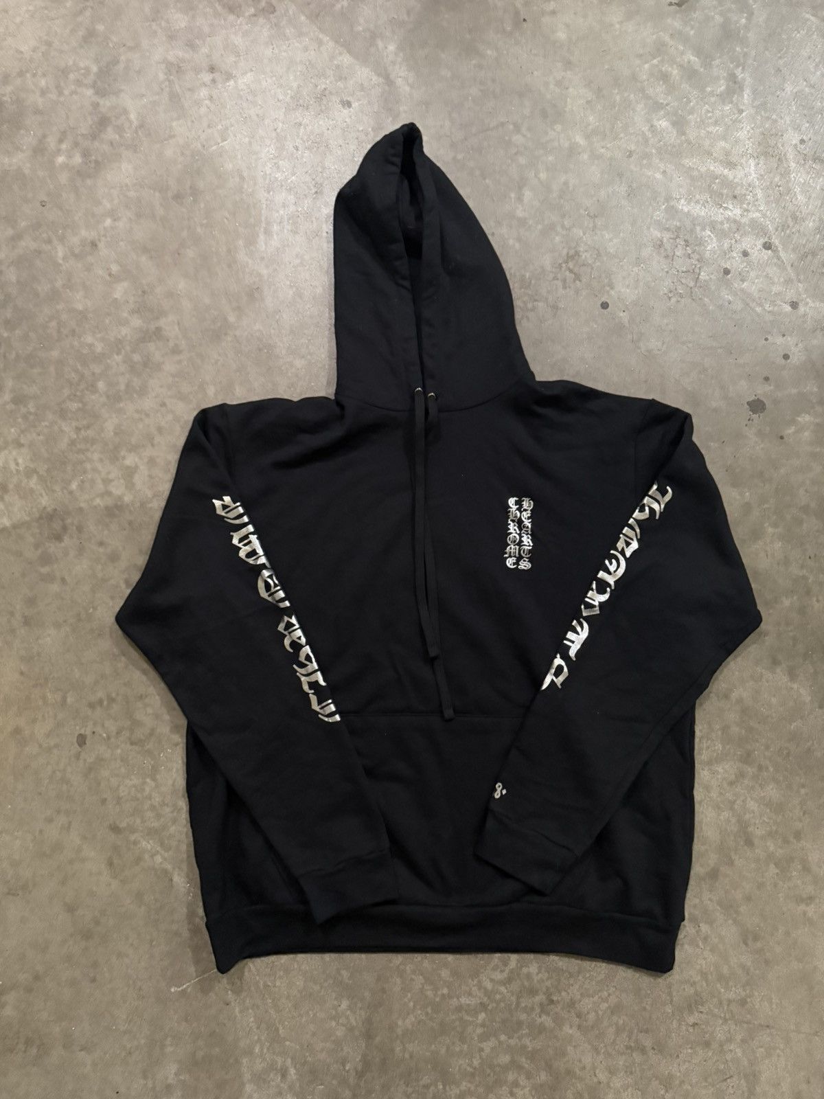 Chrome Hearts Chrome Hearts ‘Metallic’ Vertical Logo Hoodie Size US XL / EU 56 / 4 - 1 Thumbnail