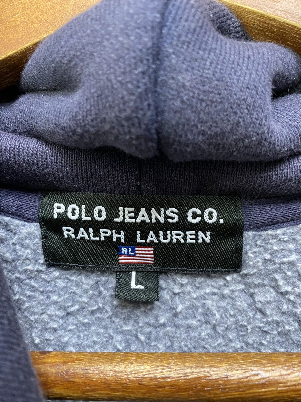 Polo Ralph Lauren Polo Ralph Lauren Hoodie Full Zip Sun Faded Size Large Size US L / EU 52-54 / 3 - 10 Thumbnail