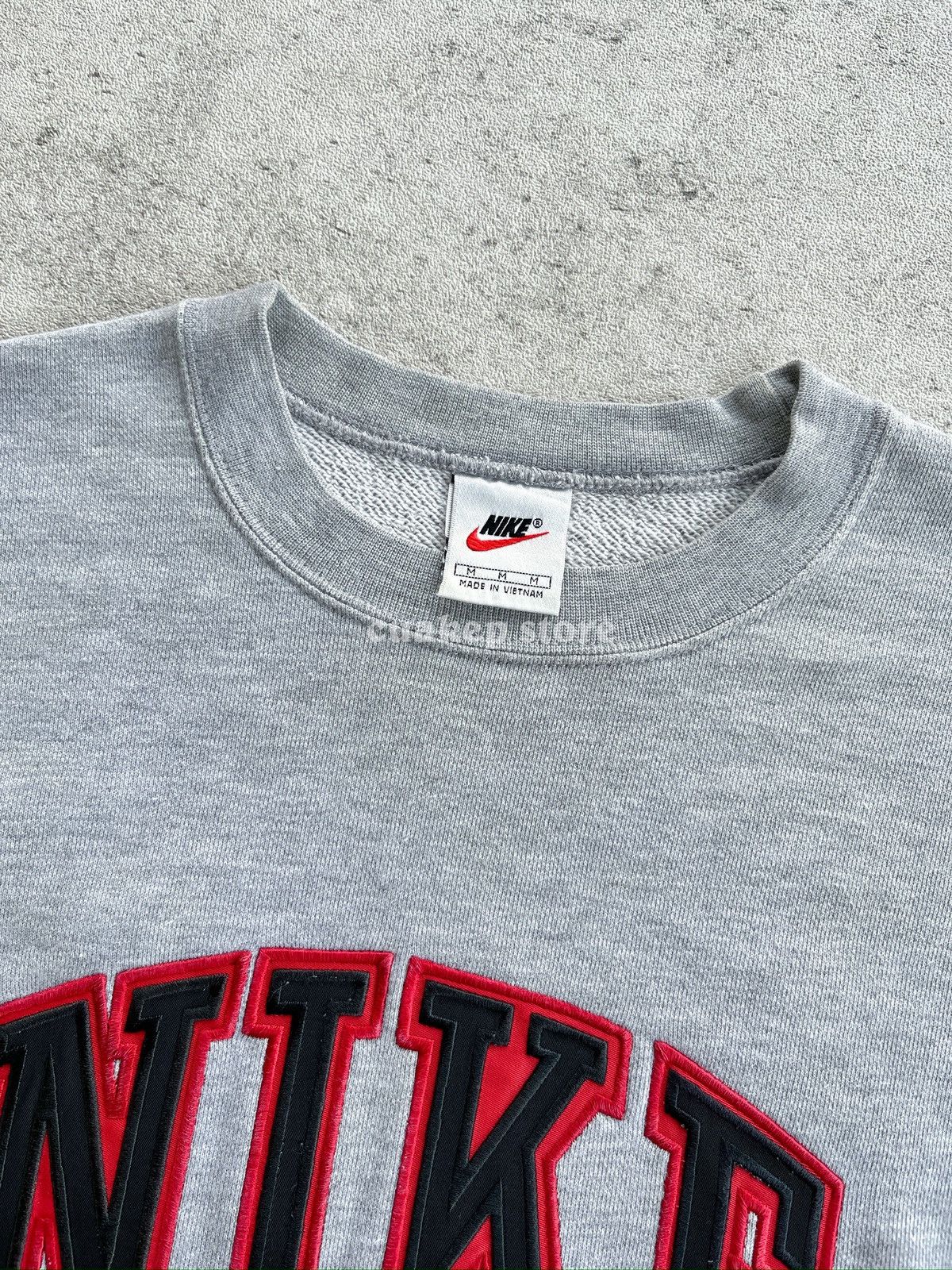 Nike NIKE Spellout x Big Swoosh Vintage 90’s Sweatshirt Size US M / EU 48-50 / 2 - 7 Thumbnail