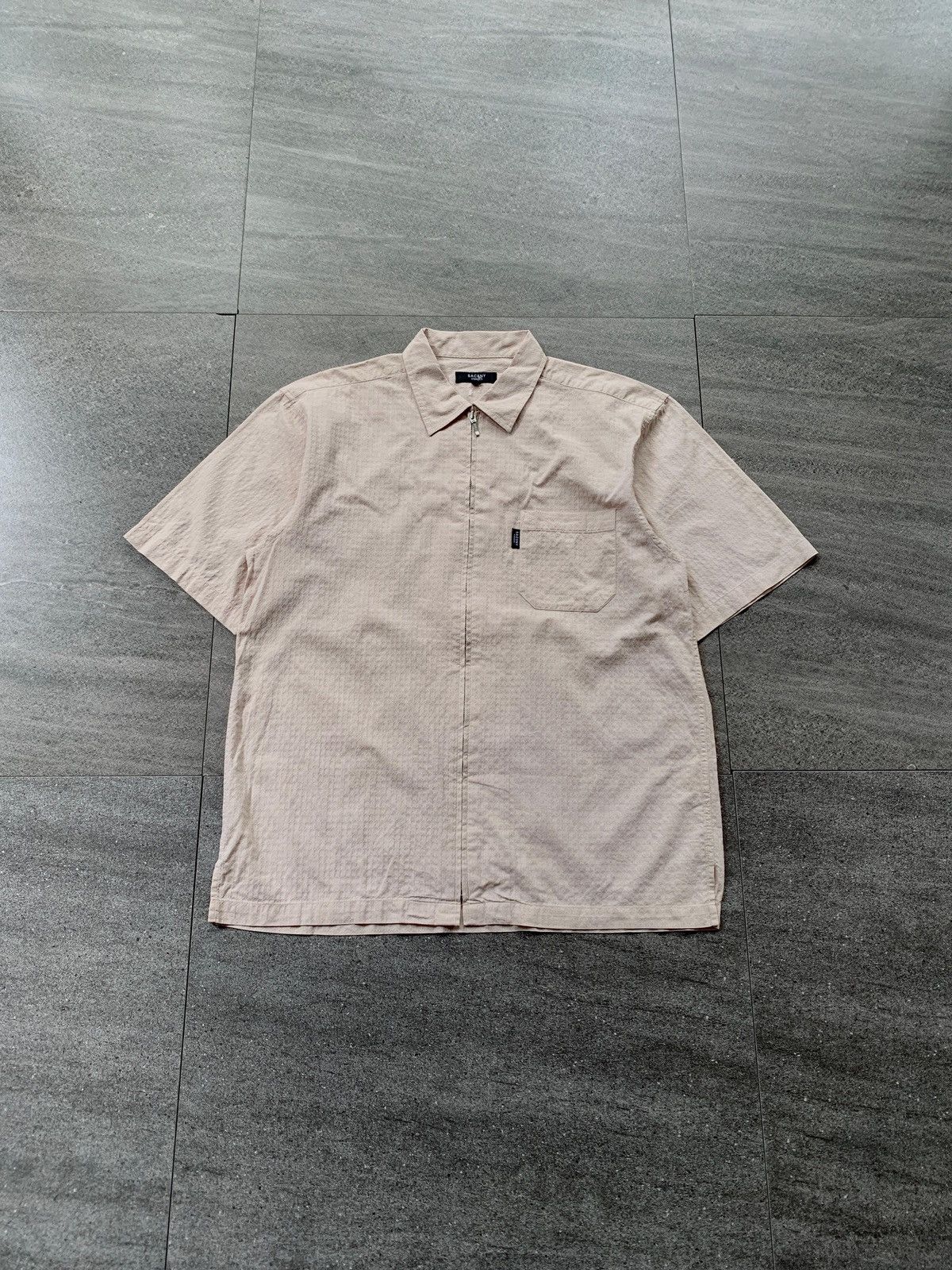 Yohji Yamamoto FREE TAX! Ysaccs Zip Up Textured SS Shirt Size US L / EU 52-54 / 3 - 2 Thumbnail