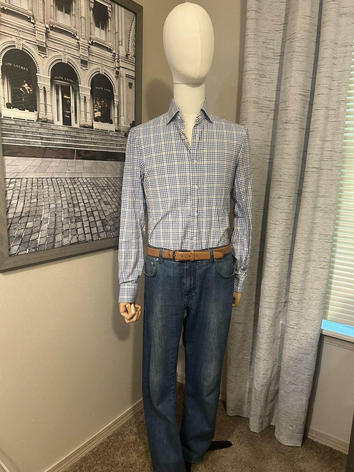 Isaia Isaia Plaid Shirt Size US M / EU 48-50 / 2 - 1 Thumbnail