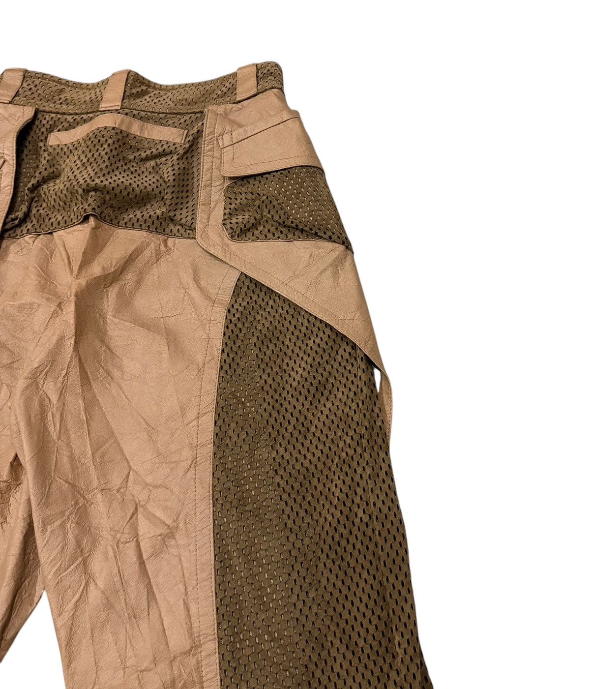 Vintage Kansai International Leather Like Polytab Rayon Pant