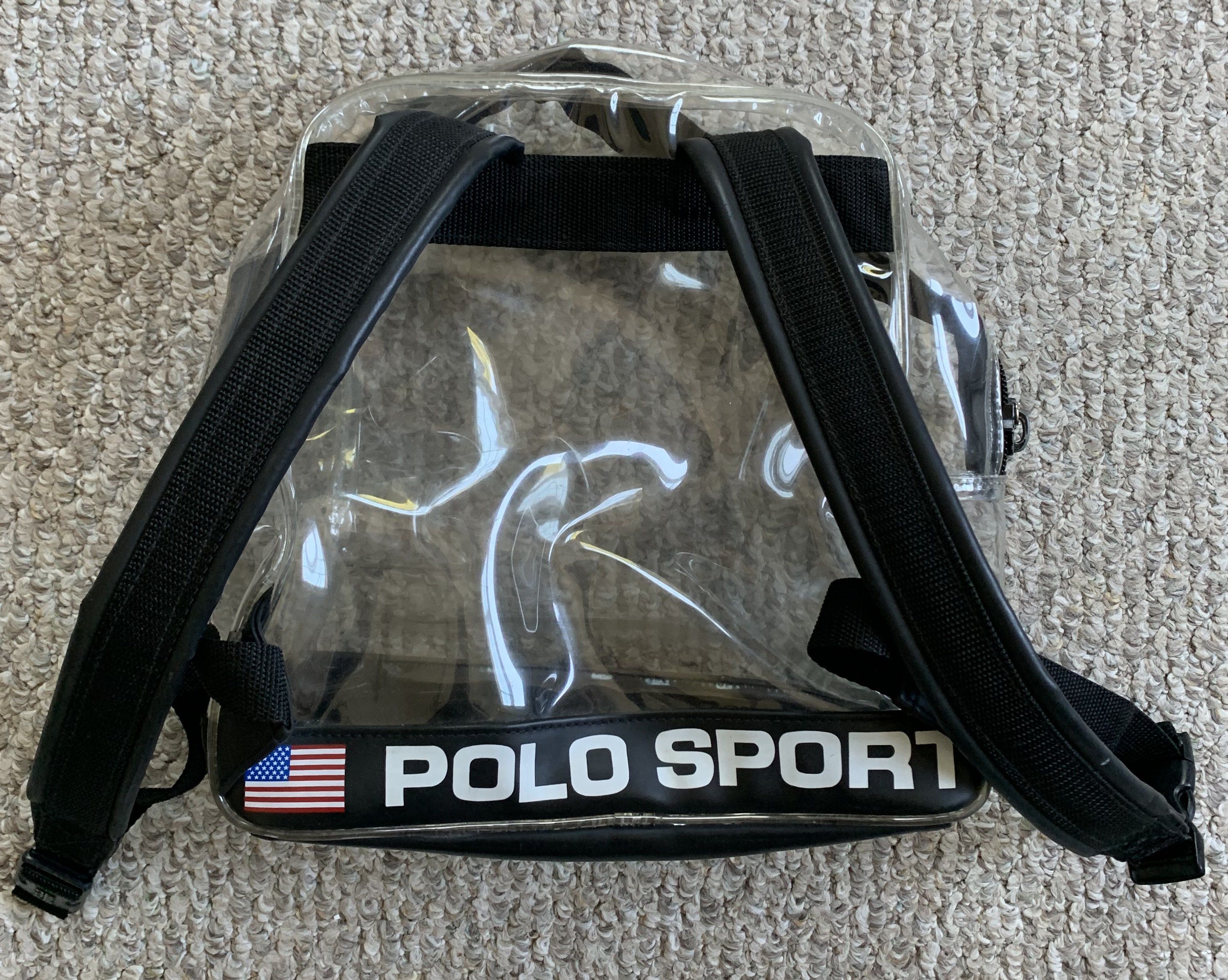 Polo Ralph Lauren Vintage 90s Ralph Lauren Polo Sport Clear Logo Backpack Size ONE SIZE - 6 Thumbnail