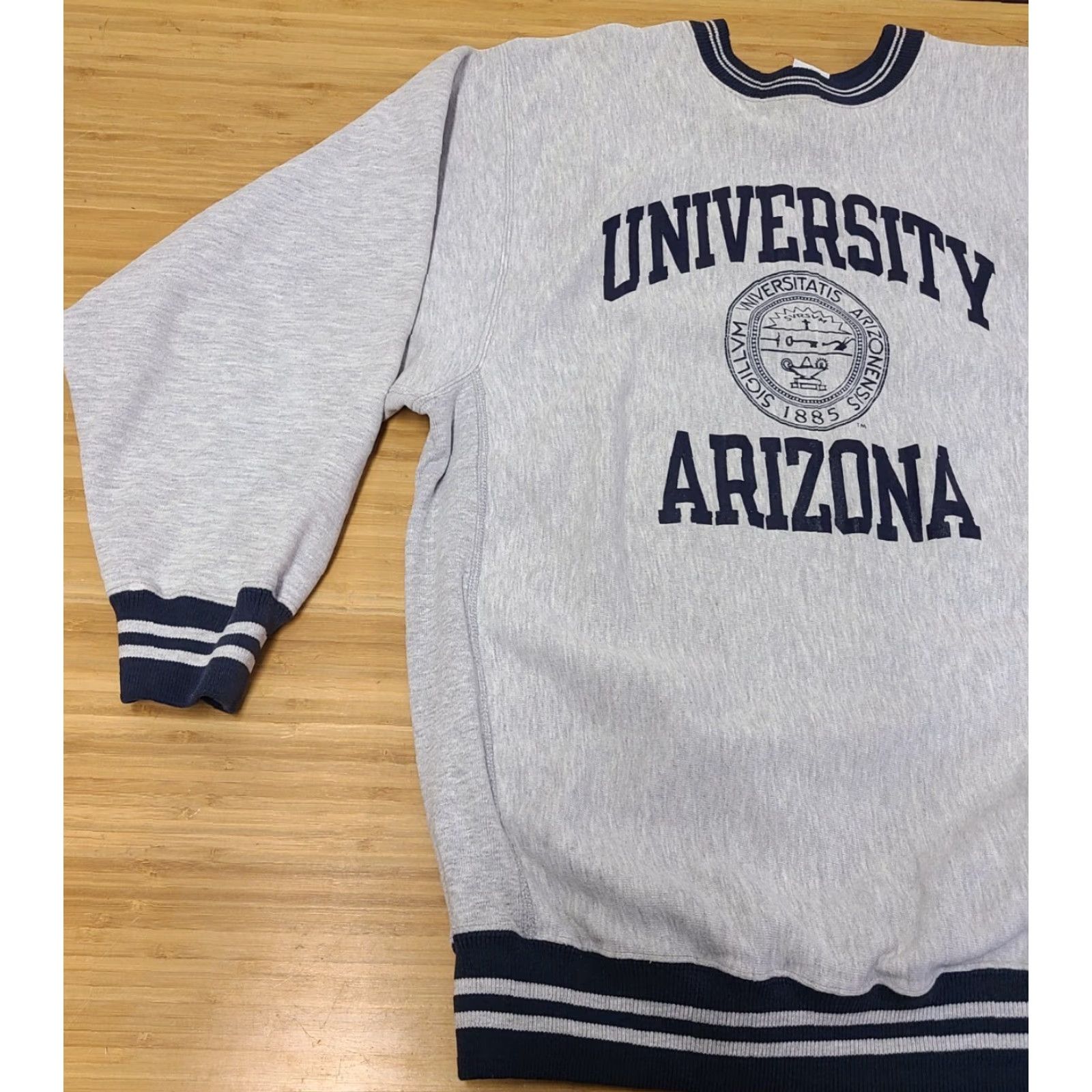 Champion VINTAGE Champion Reverse Weave Sweatshirt 2XL Gray University Arizona Mens Crew Neck Pullover Graphic Print 80s Size US XXL / EU 58 / 5 - 4 Thumbnail