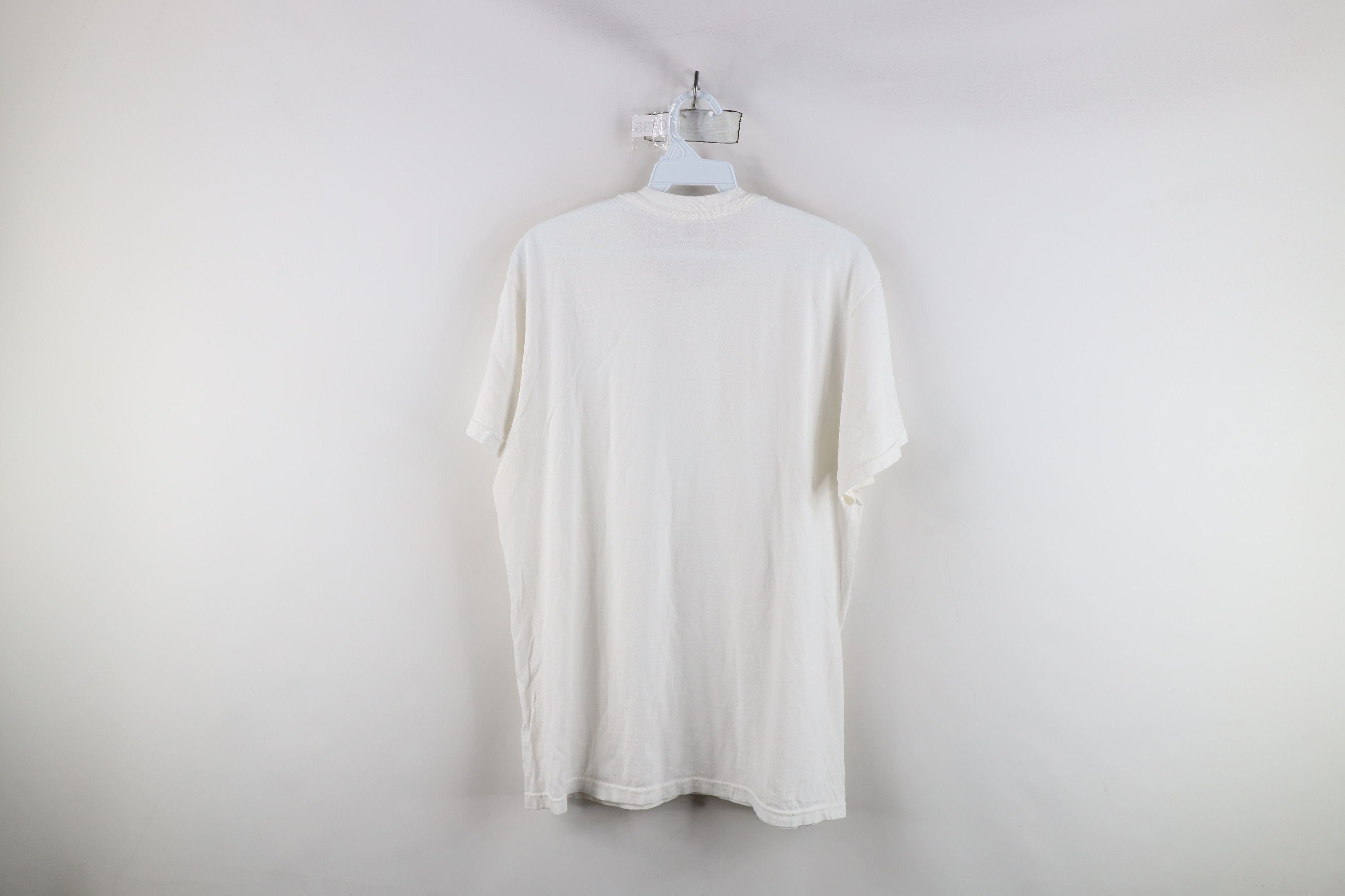 Vintage Vintage 90s Streetwear Cotton Short Sleeve T-Shirt White Size US L / EU 52-54 / 3 - 7 Thumbnail