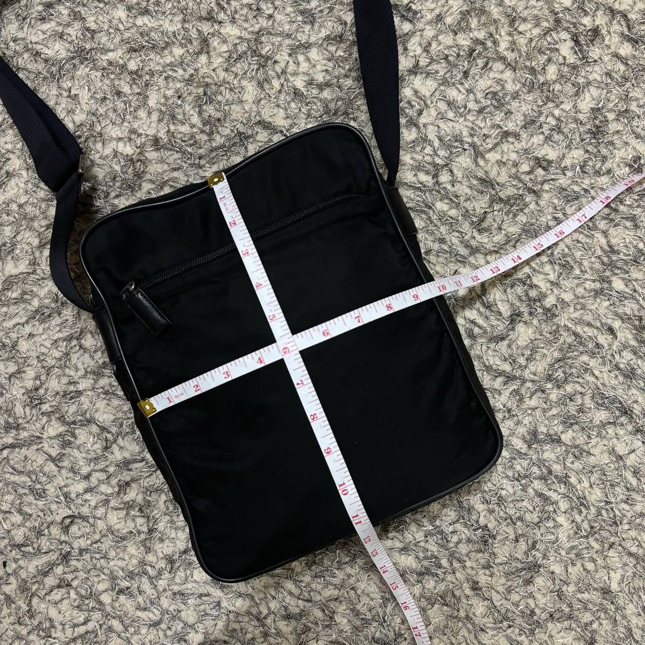 Prada Vintage Prada Vela Nylon Messenger Bag Black V161 Tessuto Size ONE SIZE - 13 Thumbnail