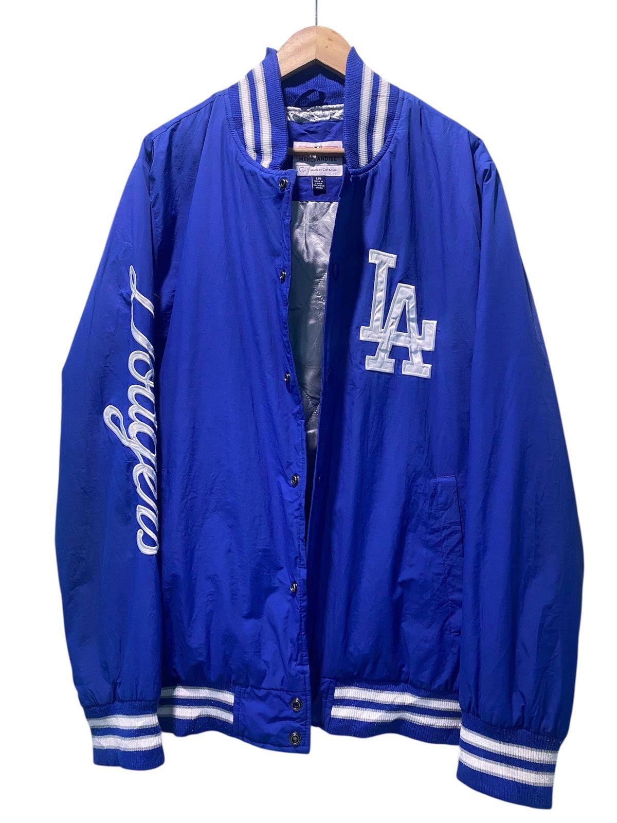 MLB Los Angeles Dodgers Varsity Embroidery Logo Jacket Size US L / EU 52-54 / 3 - 3 Thumbnail