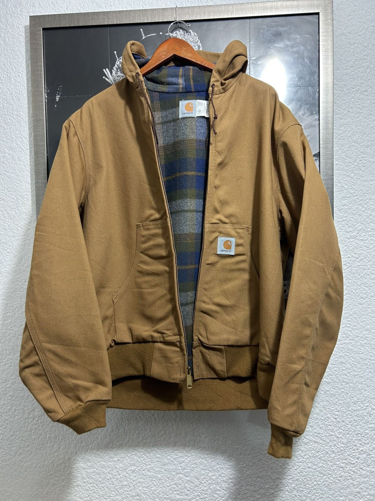 Carhartt 1997 Carhartt Duck Active Camel Flannel Very Rare Size US L / EU 52-54 / 3 - 1 Thumbnail
