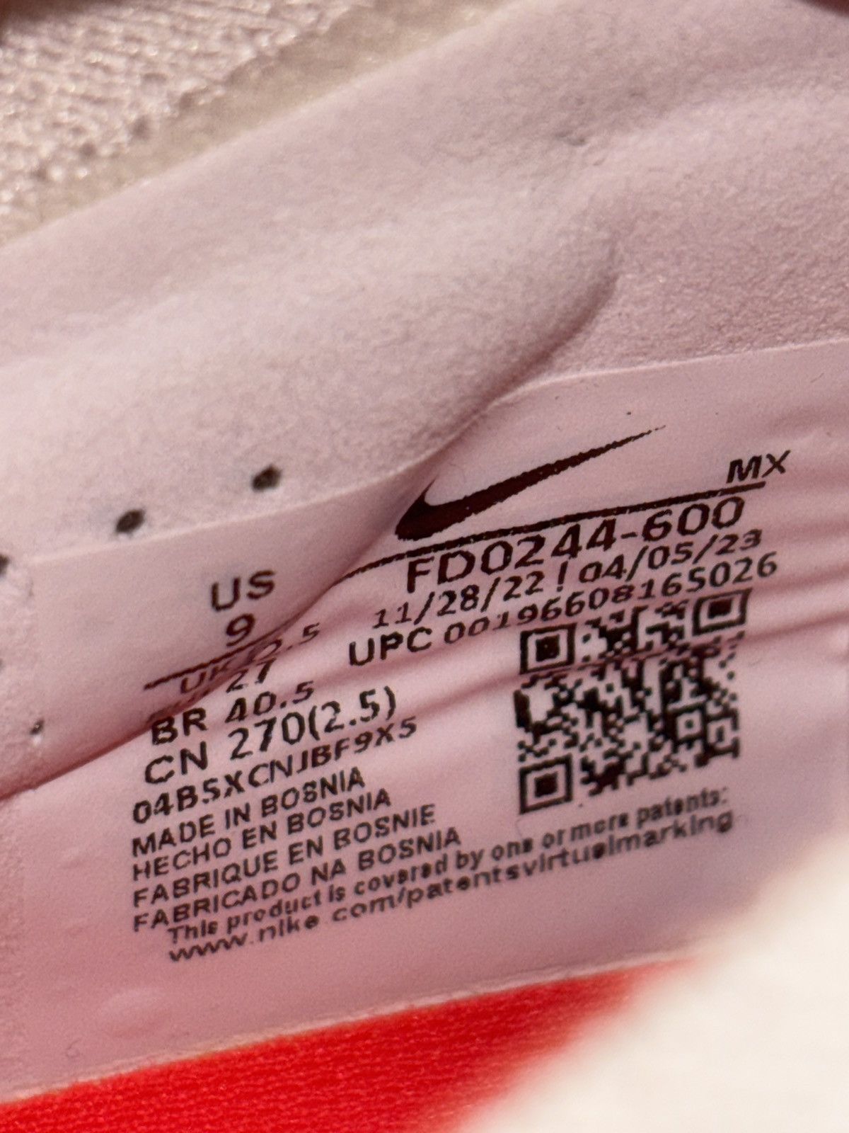 Nike Zoom Vapor 15 Elite FG (Bright Crimson/White) Size US 9 / EU 42 - 4 Thumbnail