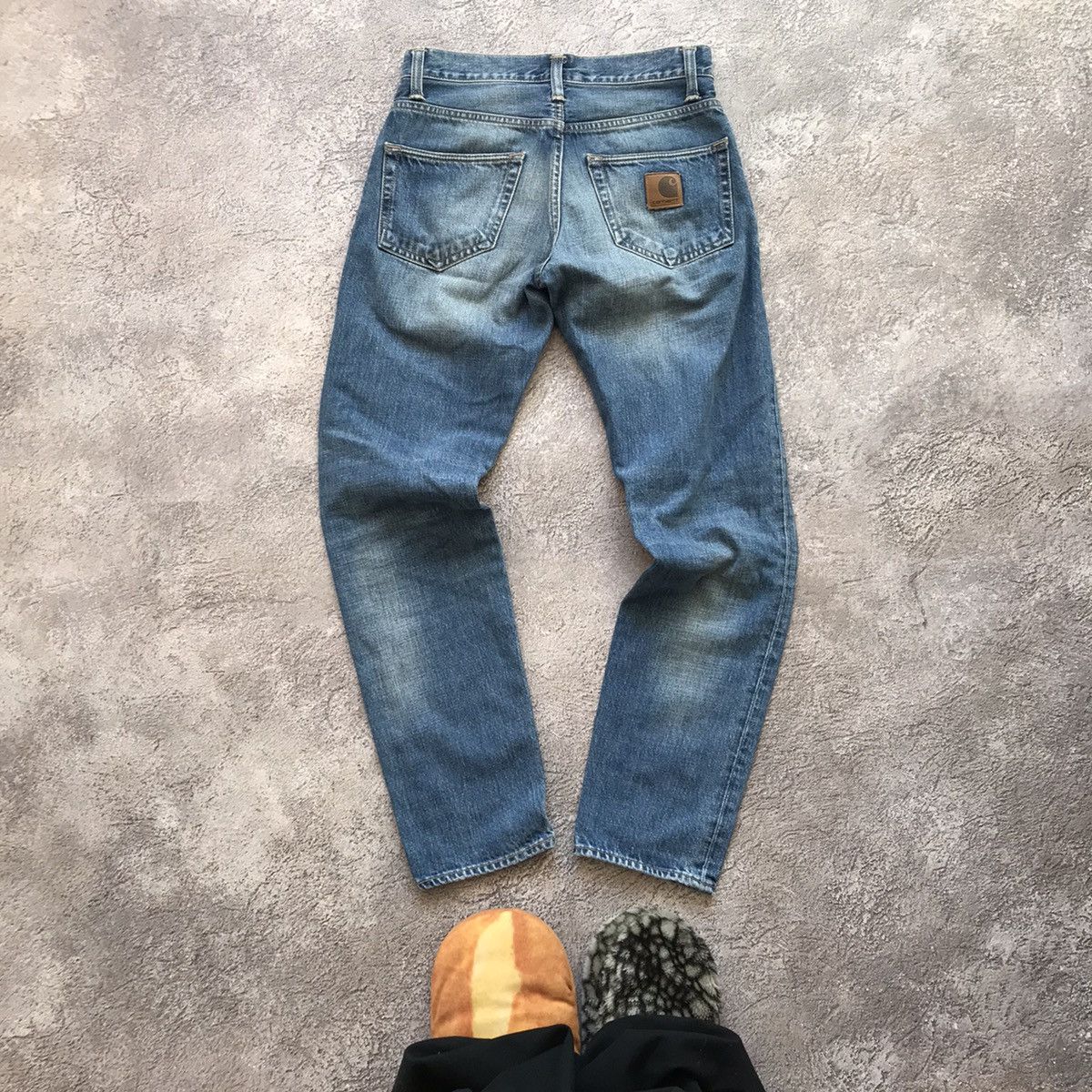 Vintage Vintage Y2K Distressed Baggy Jeans Workwear Streetwear W27 Size US 27 - 2 Thumbnail