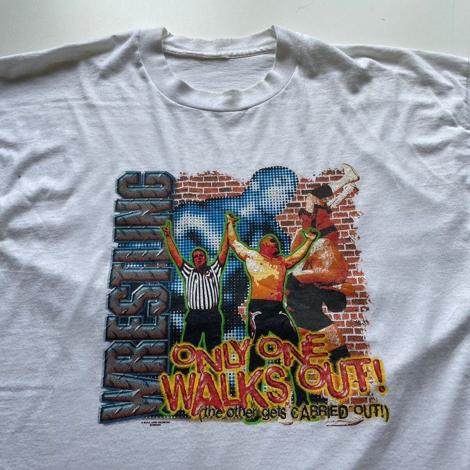 Vintage Vintage 90s WWE WWF Wrestling Long Sleeve Shirt 2XL Rare Size US XXL / EU 58 / 5 - 2 Thumbnail