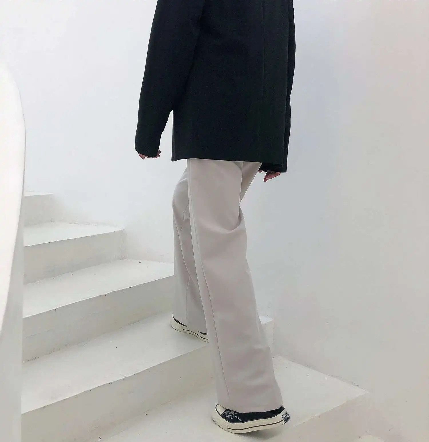Japanese Brand Minimalistic Asian Style Casual Pants Beige Size US 30 / EU 46 - 2 Thumbnail