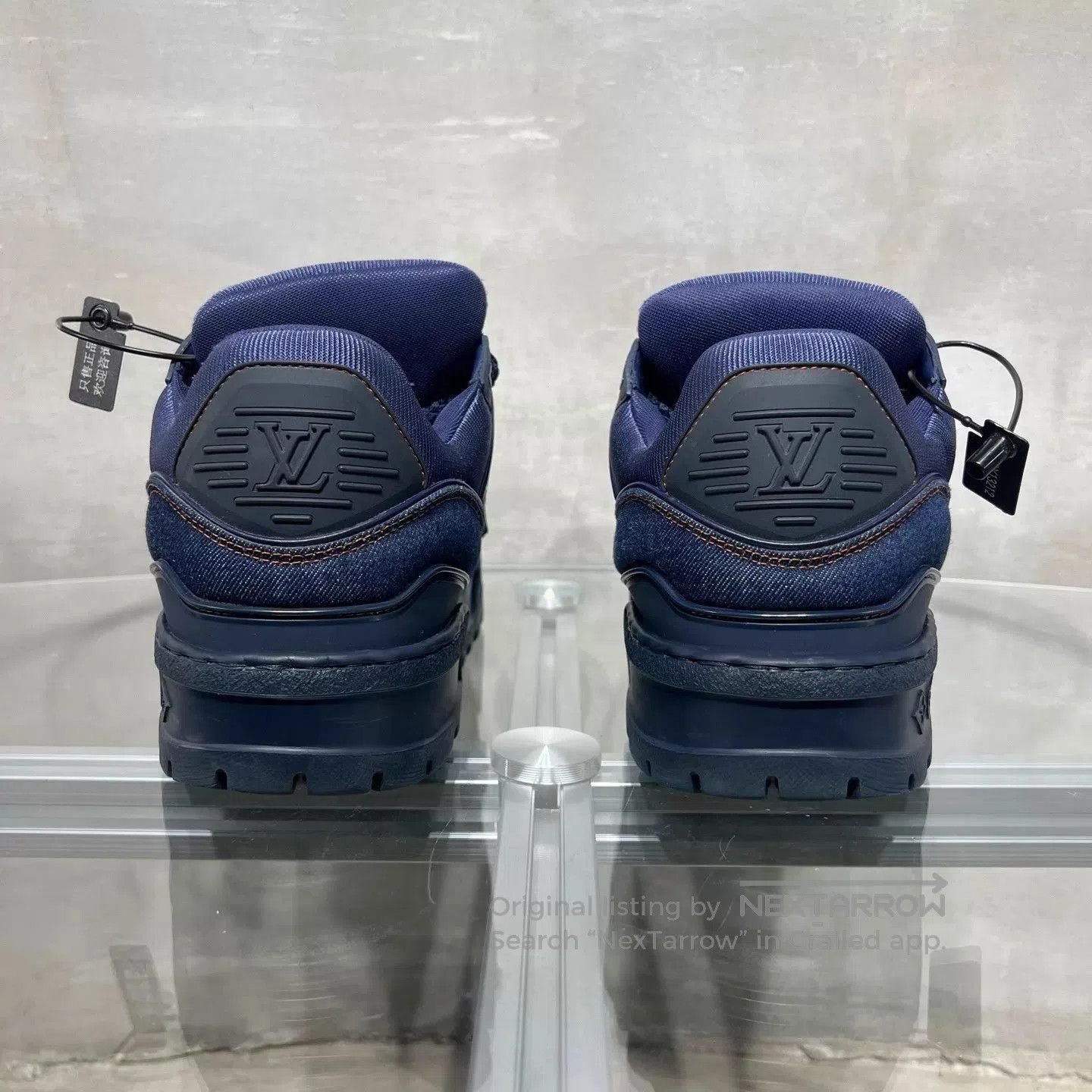 Louis Vuitton Blue High-Top Sneakers Size 8.5. Size US 8.5 / EU 41-42 - 5 Thumbnail