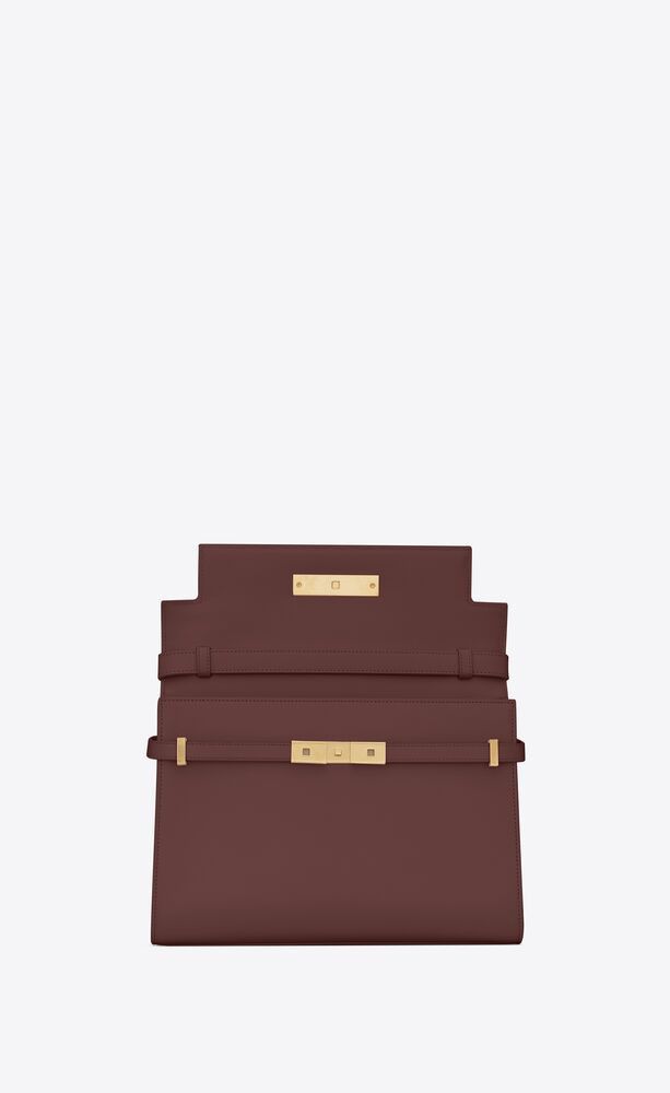 Saint Laurent Paris o1s1wg111024 Size : OS / Manhattan Small Bag in Burgundy Size ONE SIZE - 5 Thumbnail