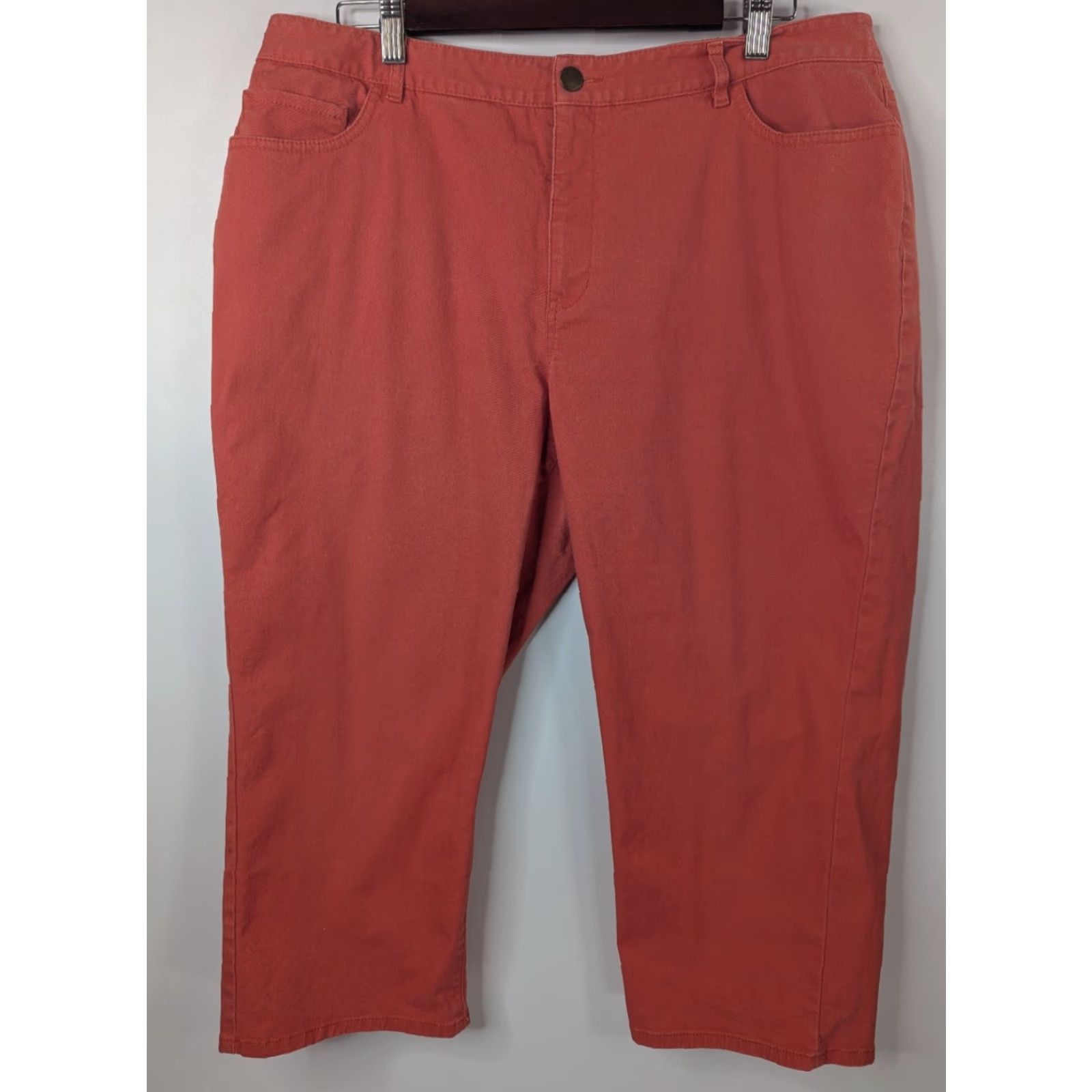 Coldwater Creek Coldwater Creek Jeans Capri Womens Size 16 Red Orange Denim High Rise Regular Fit 5-Pocket Design Womens Size 38" / US 16 / IT 52 - 2 Thumbnail
