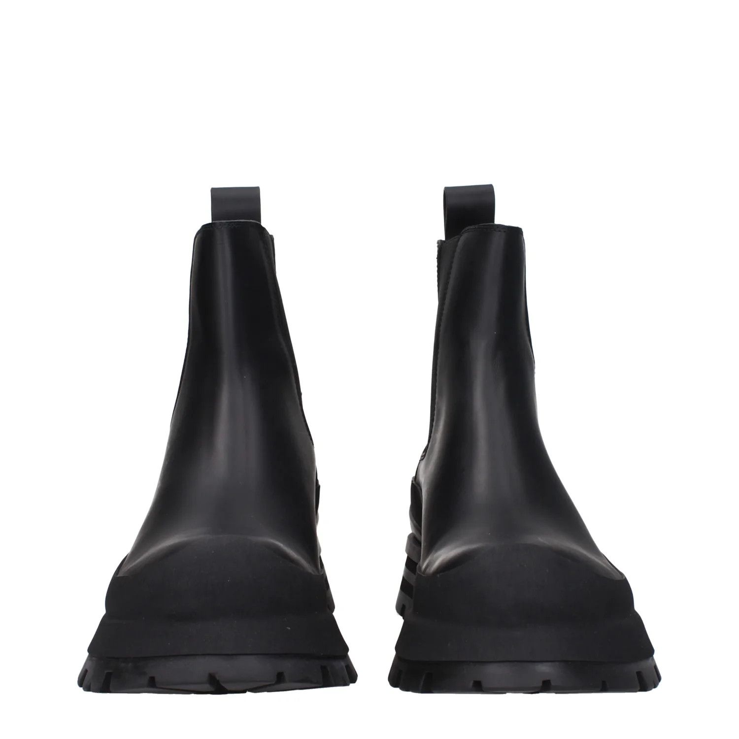 Alexander McQueen ob1o1e0225 Leather Ankle Boots in Black Size US 7 / EU 40 - 3 Thumbnail