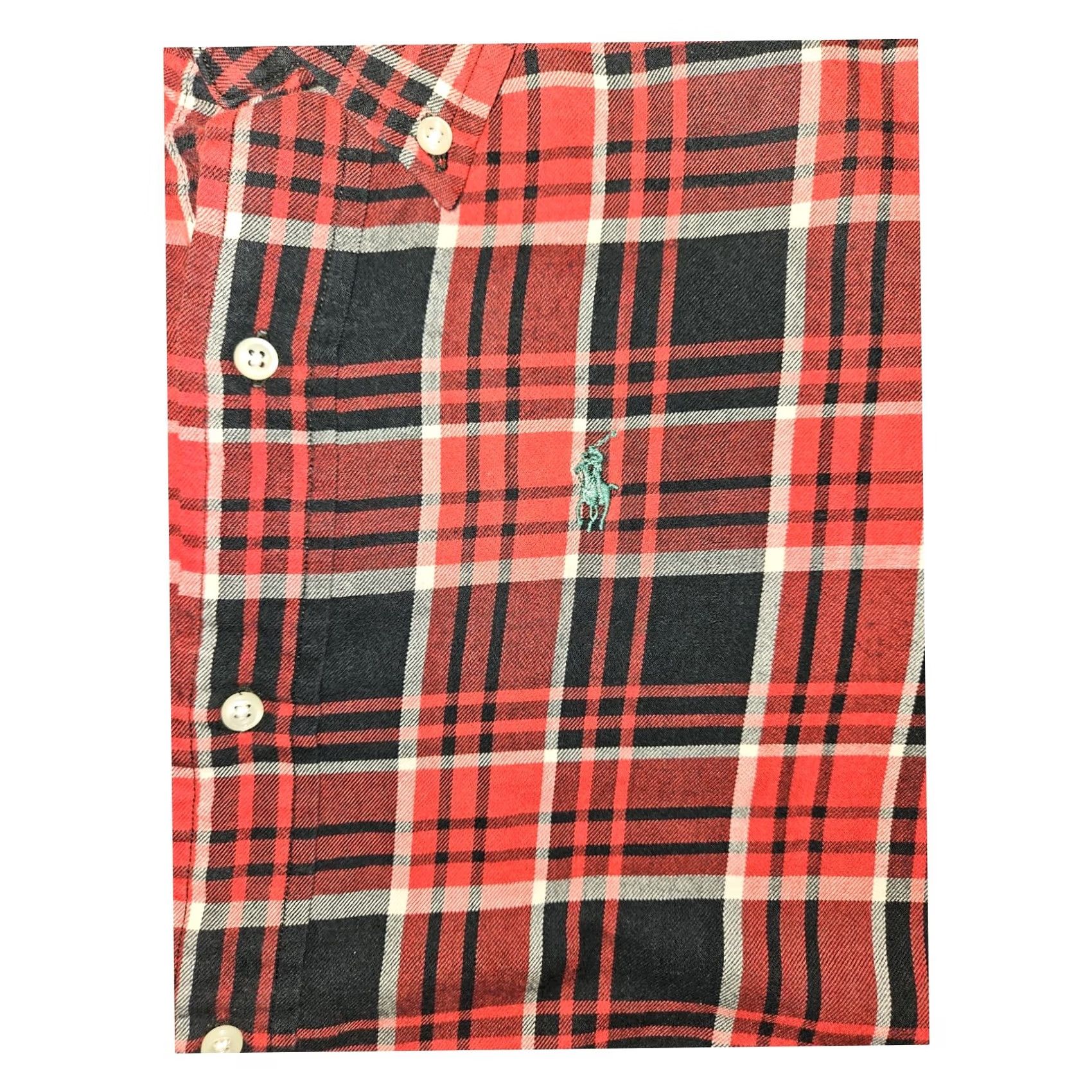 Polo Ralph Lauren Vintage Polo by Ralph Lauren Button Down Shirt Teen XL Long Sleeve Preppy Red Print Size US XL / EU 56 / 4 - 5 Thumbnail