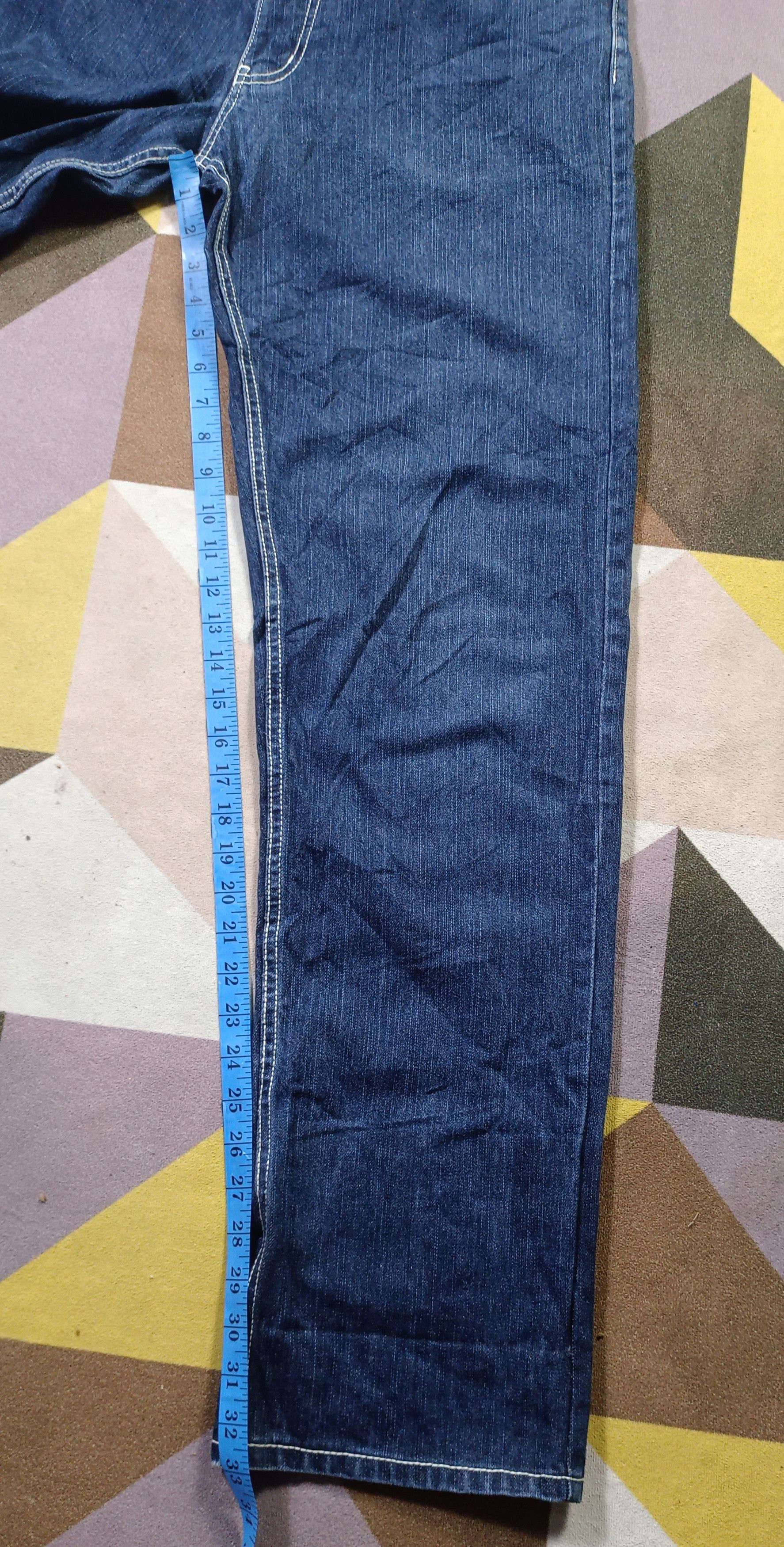 Japanese Brand Nakane Yasu Blok Design Denim style Travis Scott Size US 32 / EU 48 - 12 Thumbnail