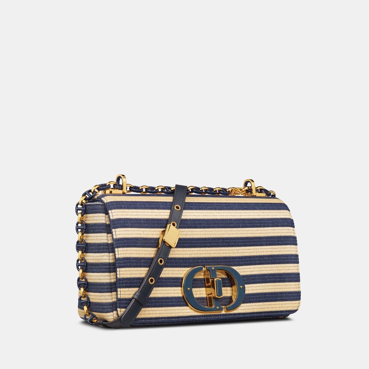 Dior o1bcso1str1124 Size: OS / Caro Bag in Natural/Denim Blue Size ONE SIZE - 1 Thumbnail