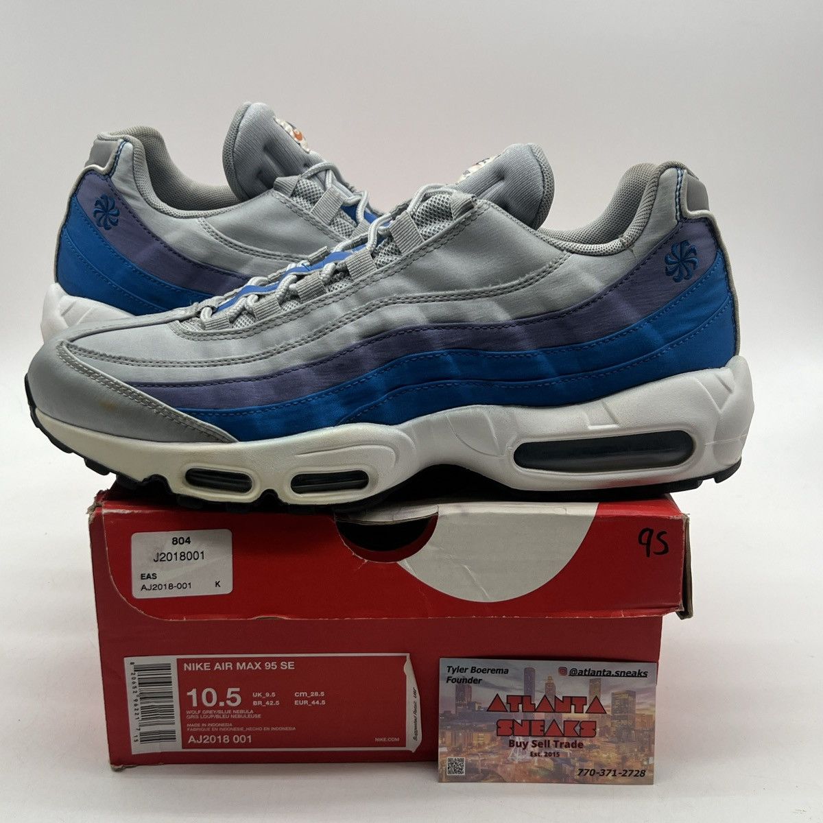 Nike Air max 95 blue nebula Size US 10.5 / EU 43-44 - 1 Thumbnail