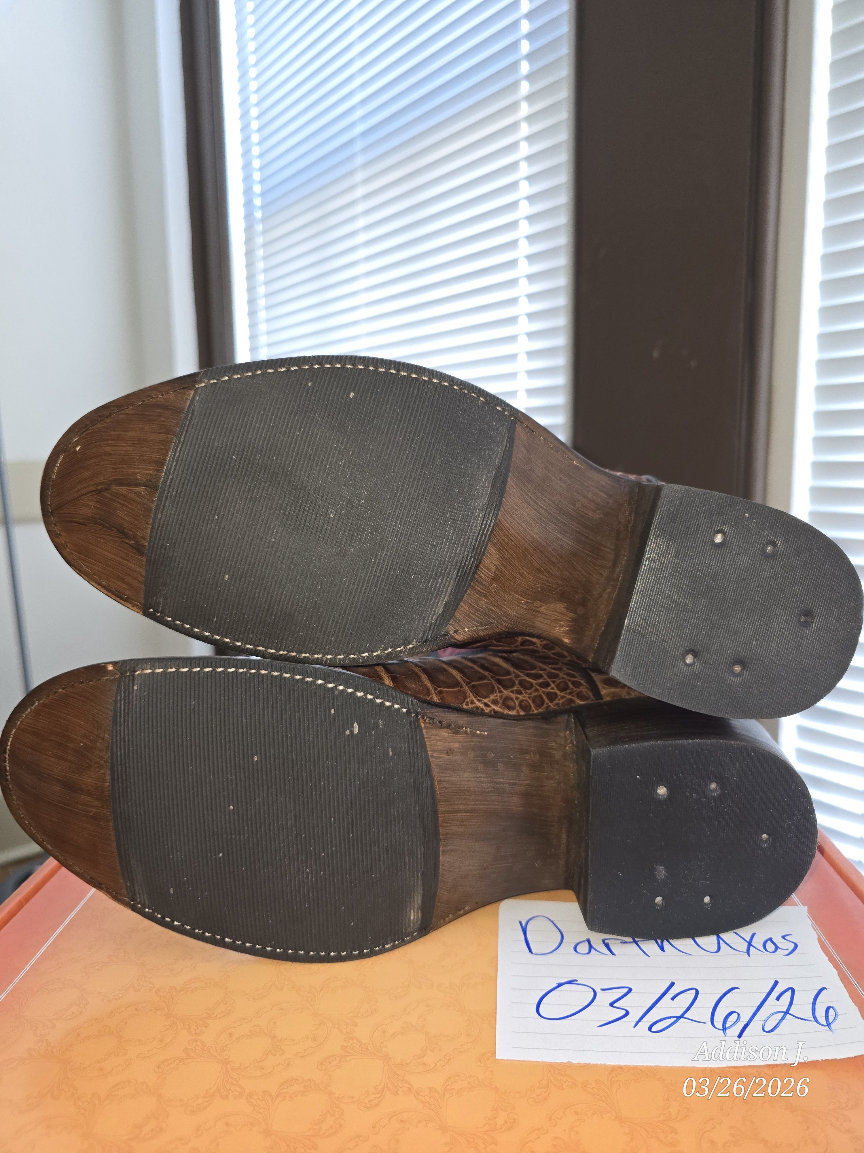 Rios of Mercedes Chocolate Caiman and Mustang Chief Boot Size US 11 / EU 44 - 5 Thumbnail