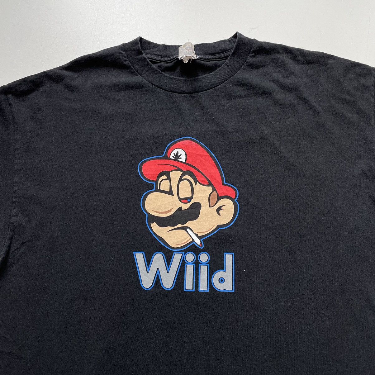 Nintendo × Vintage Vintage 2000s Mario Wiid Weed Parody Funny Graphic T Shirt Size US XL / EU 56 / 4 - 2 Thumbnail