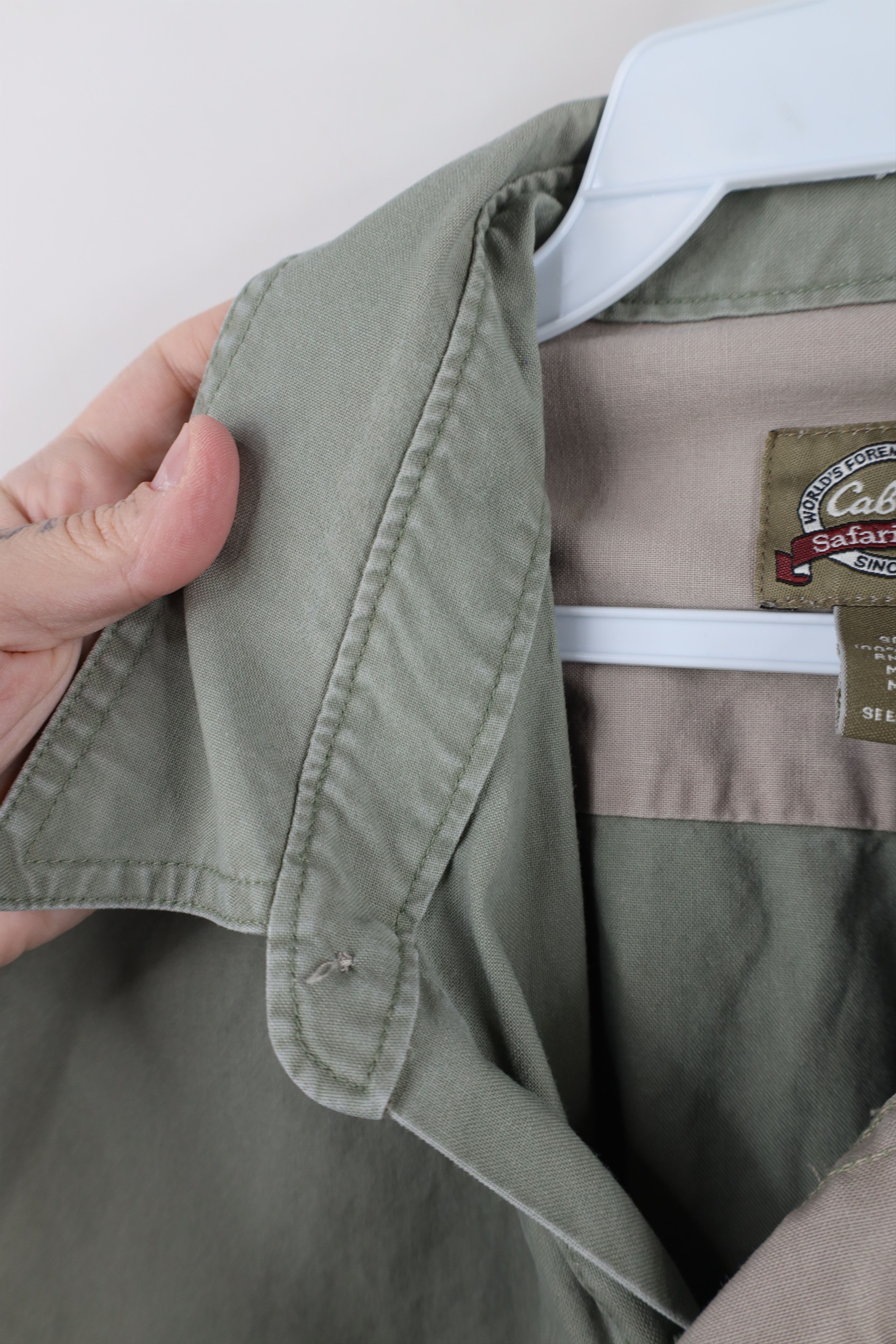 Cabelas × Vintage Vintage 90s Cabelas Safari Bush Short Sleeve Button Shirt Size US L / EU 52-54 / 3 - 9 Thumbnail