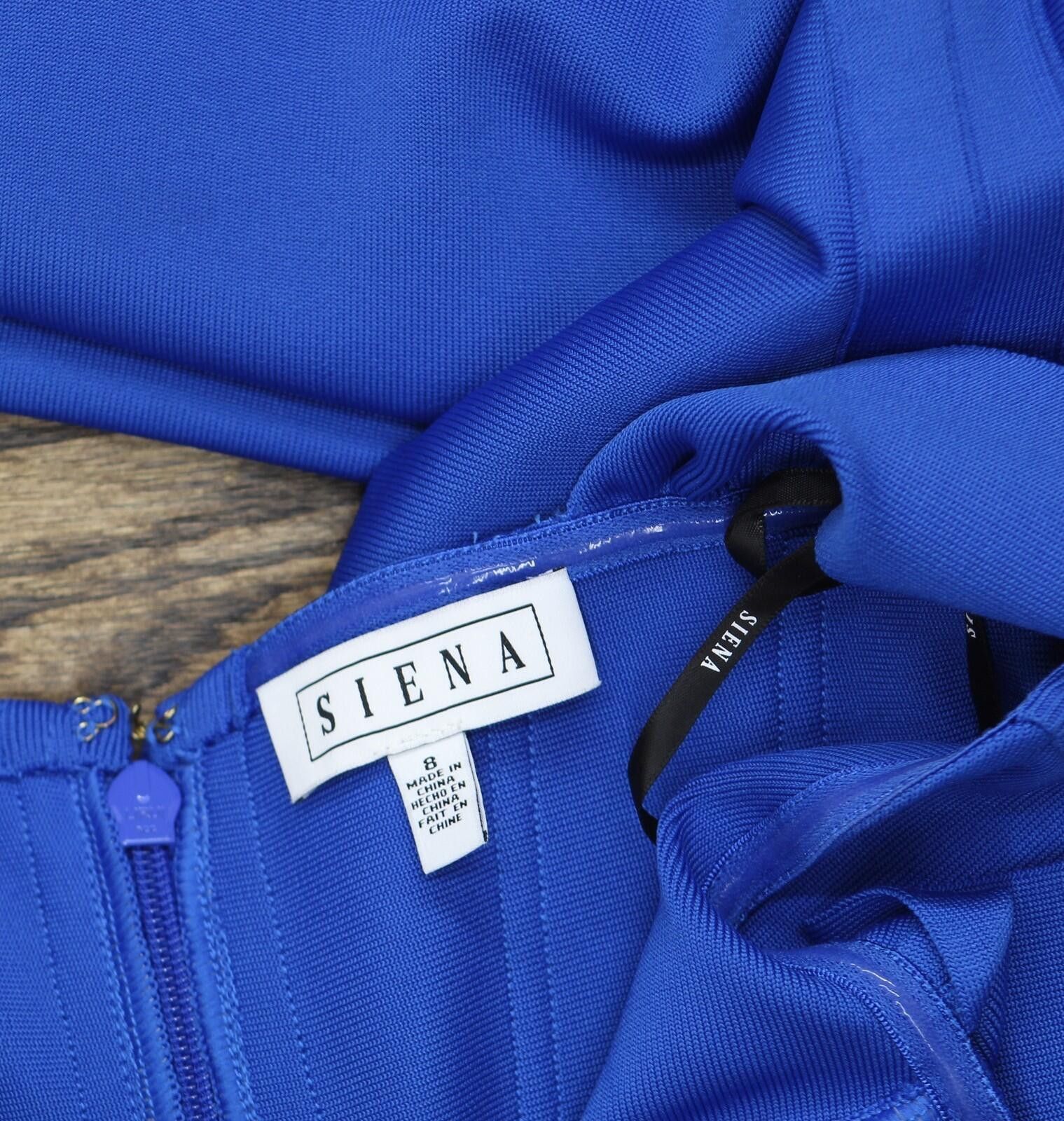 Signal Sport Siena Square-neck Sleeveless Dress Sasr1056 Sapphire Blue 8 Size M / US 6-8 / IT 42-44 - 4 Thumbnail
