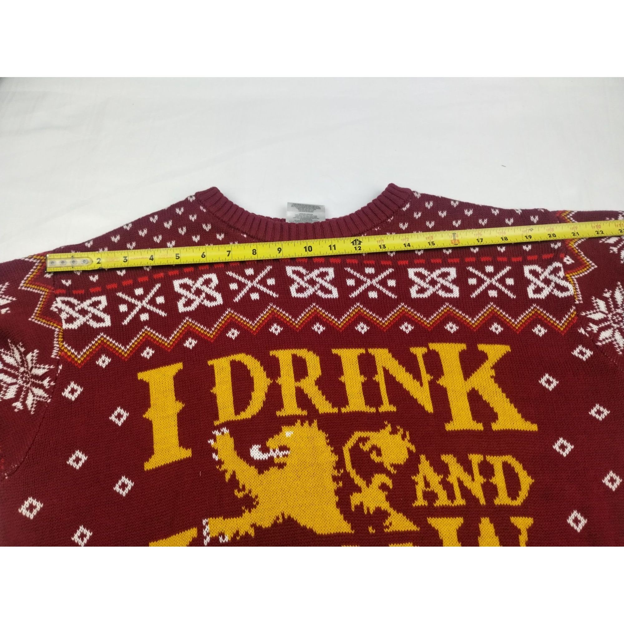 Other Game Of Thrones Men's Burgundy Sweater/Pullover SzXL SKU3867 Size US XL / EU 56 / 4 - 7 Thumbnail