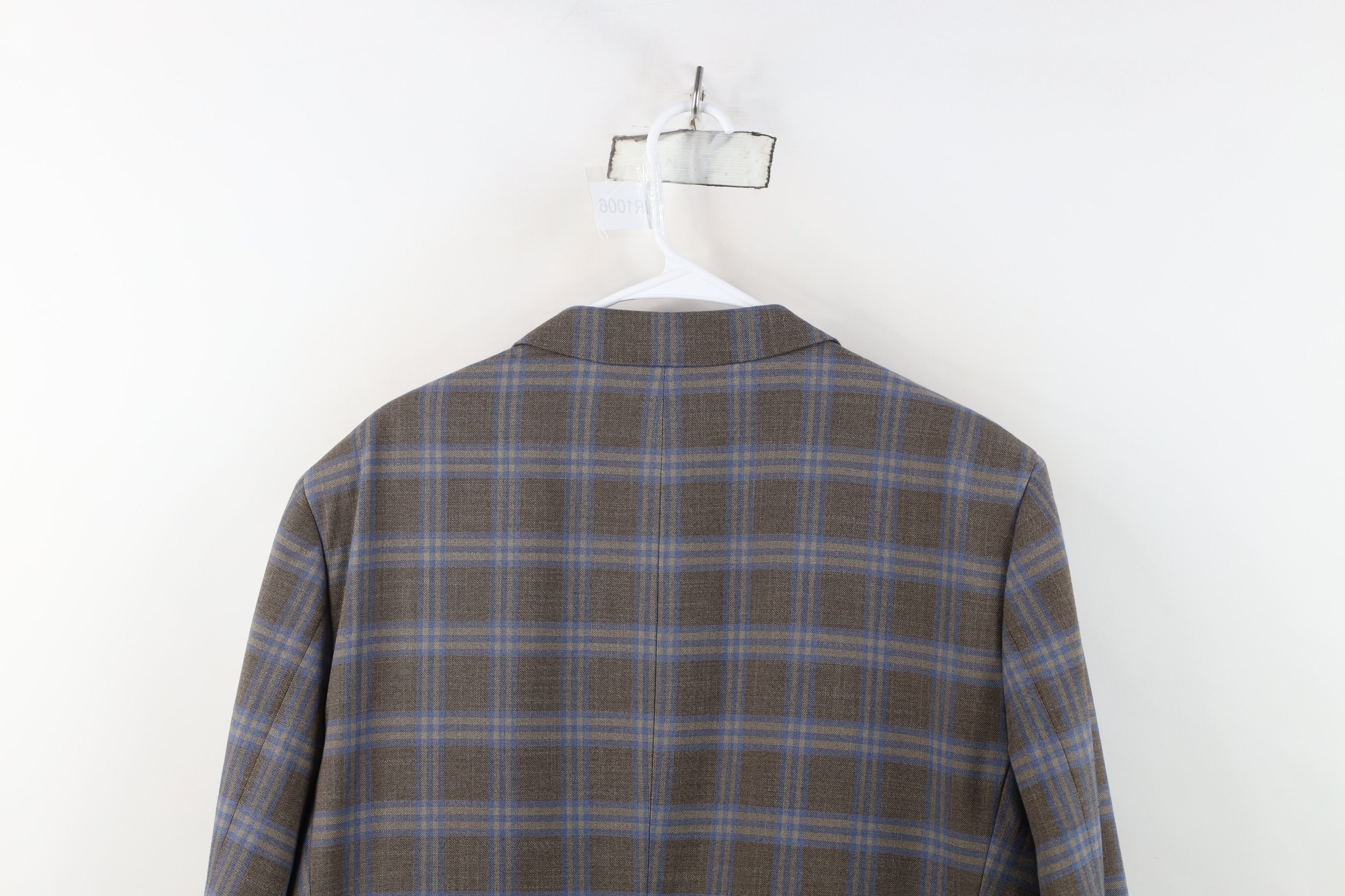Vintage The Savile Row Rayon Gabardine Blazer Suit Jacket Plaid Size US XXL / EU 58 / 5 - 15 Thumbnail