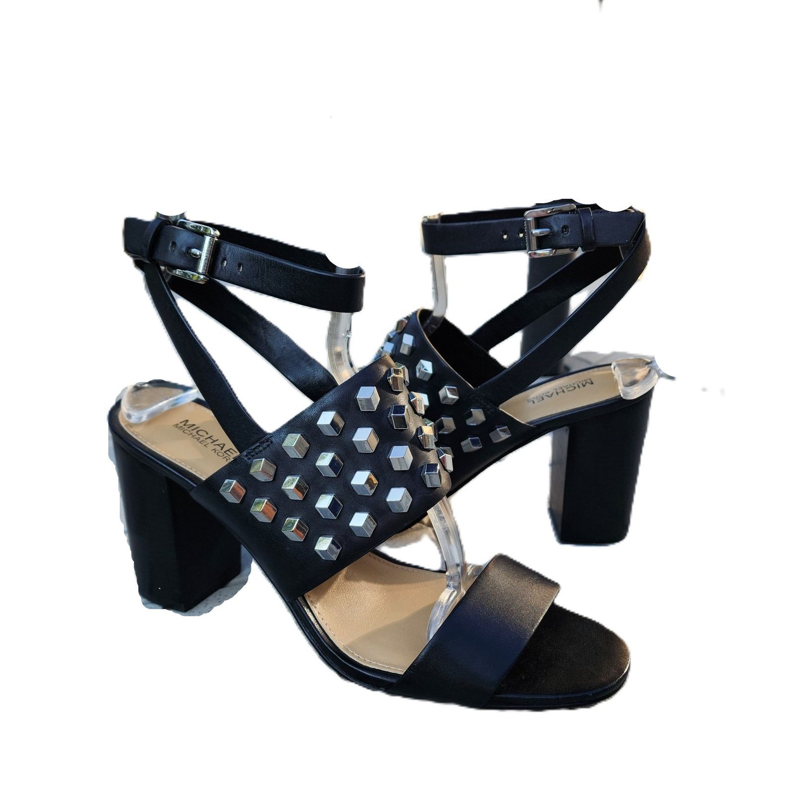 Michael Kors MICHAEL Michael Kors Valencia Studded Leather Sandals 7.5M Size US 7.5 / IT 37.5 - 9 Thumbnail