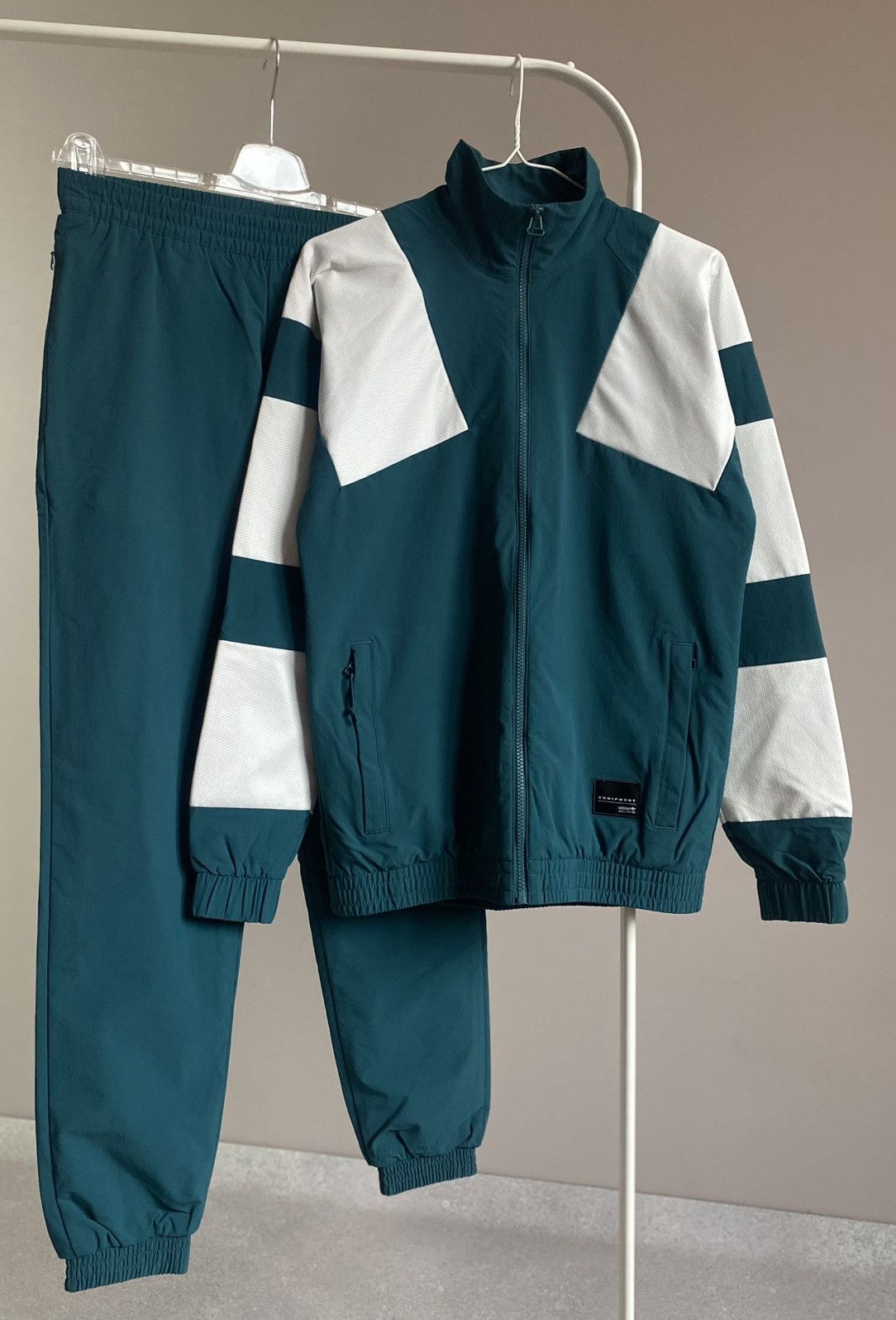 Adidas S XS Adidas Equipment EQT Bold Nylon Tracksuit Jacket Pants Size 38R - 15 Thumbnail