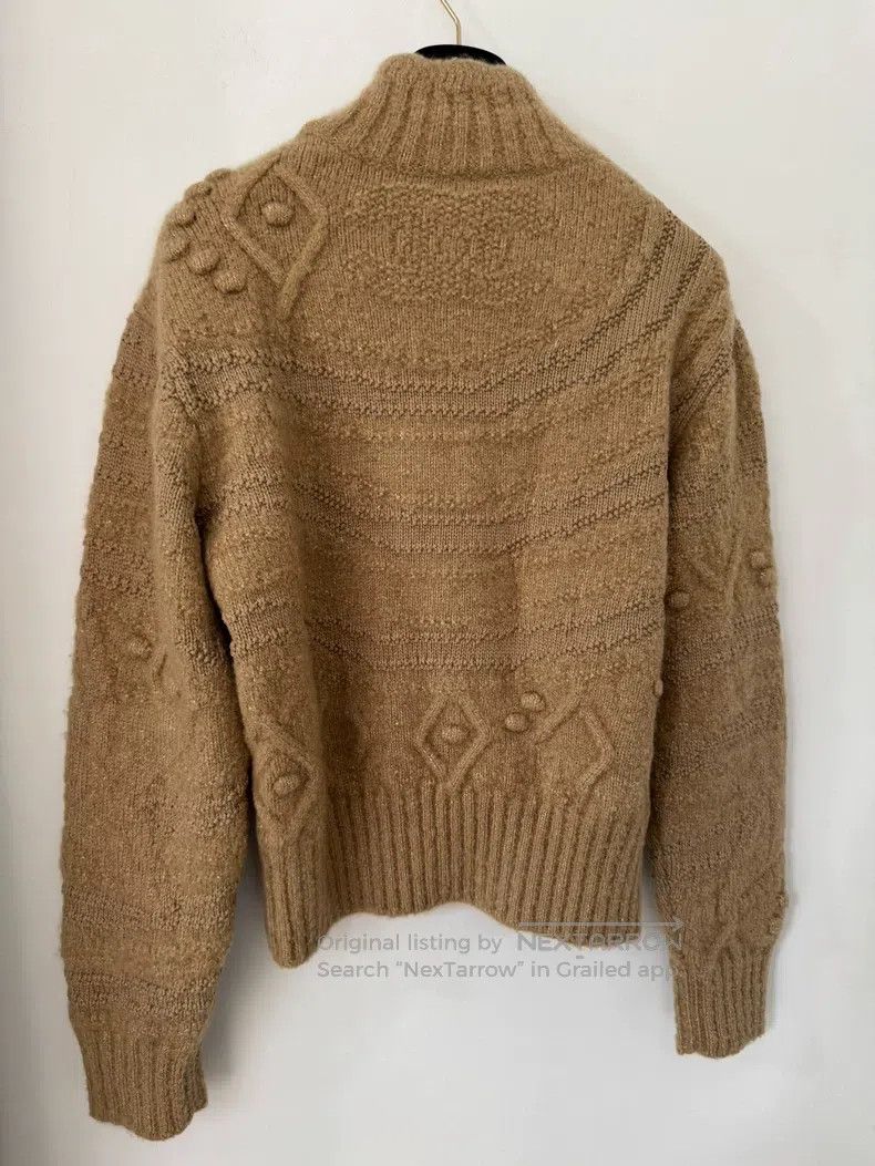 Chanel Chanel Ski series khaki cashmere pullover sweater Size XS / US 0-2 / IT 36-38 - 2 Thumbnail