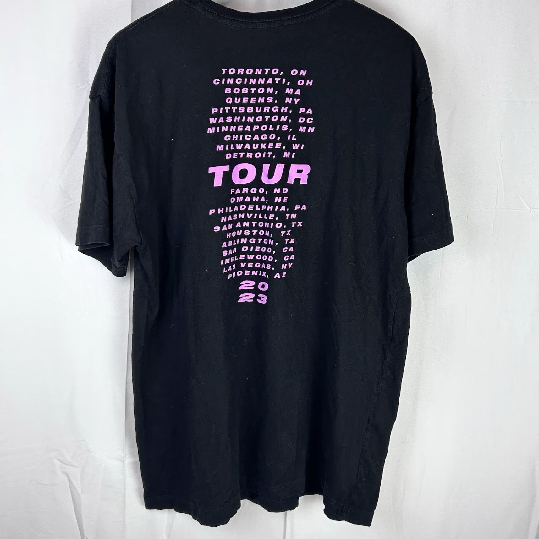Pinko VINTAGE Pink Concert Tour 2023 Short Sleeve Tee Shirt Black Size XL P!nk Pop Dance Size US XL / EU 56 / 4 - 6 Thumbnail